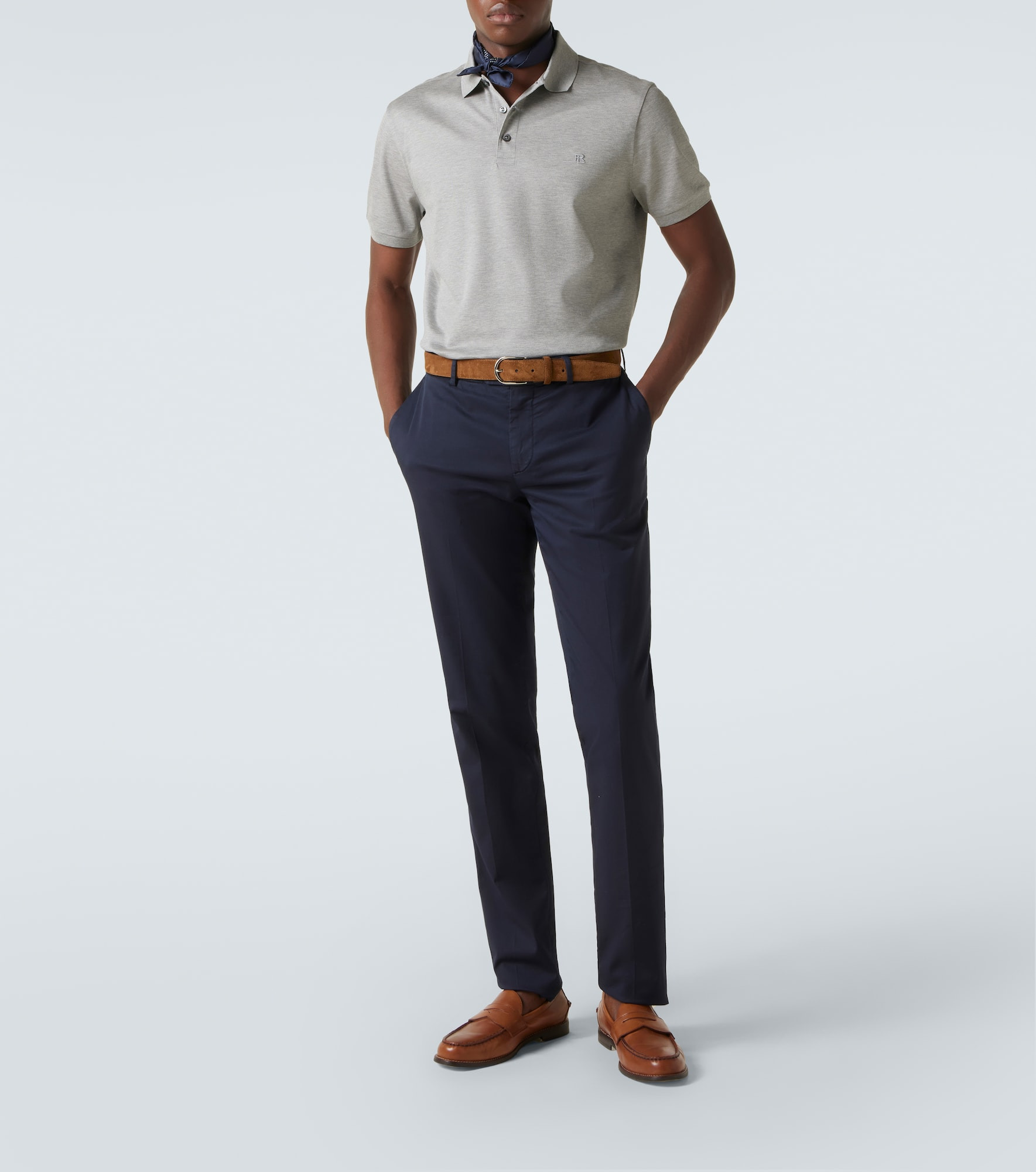 Reg cotton piqué polo shirt - 2
