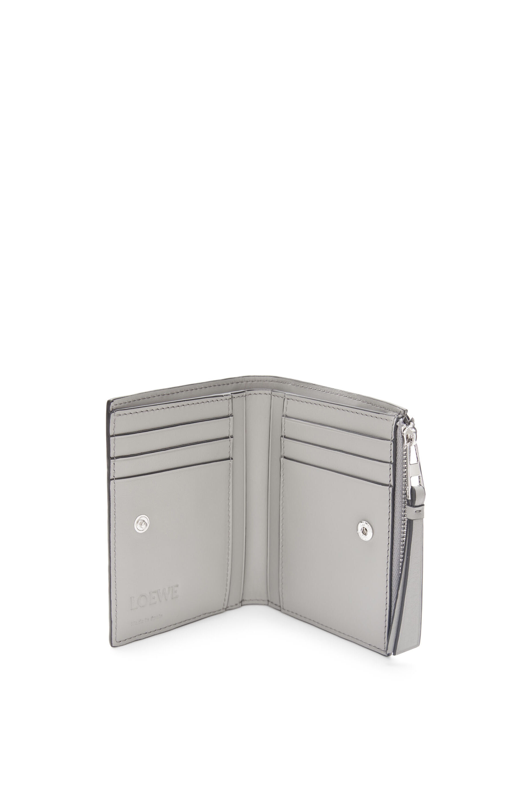 Puzzle Edge slim compact wallet in classic calfskin - 2