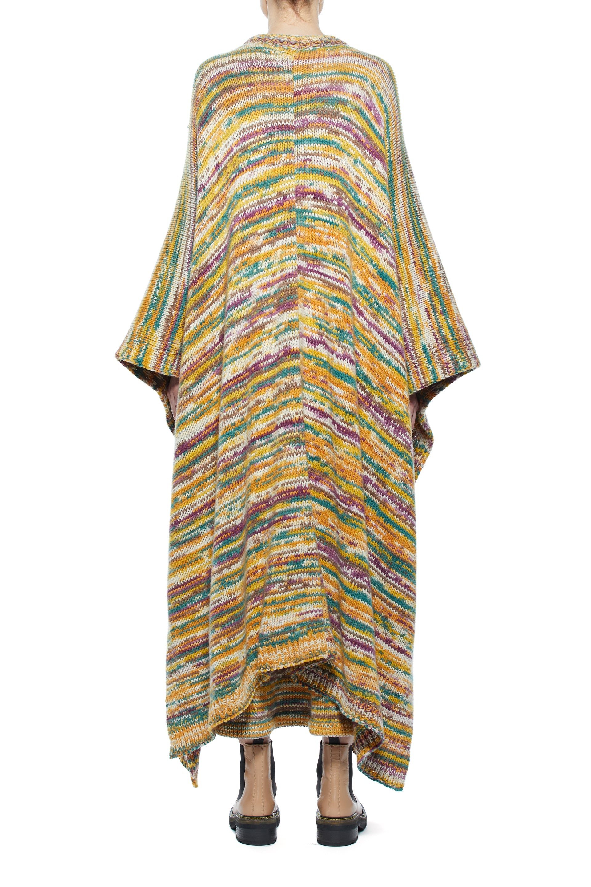 Lopez Poncho in Aran Cashmere - 7