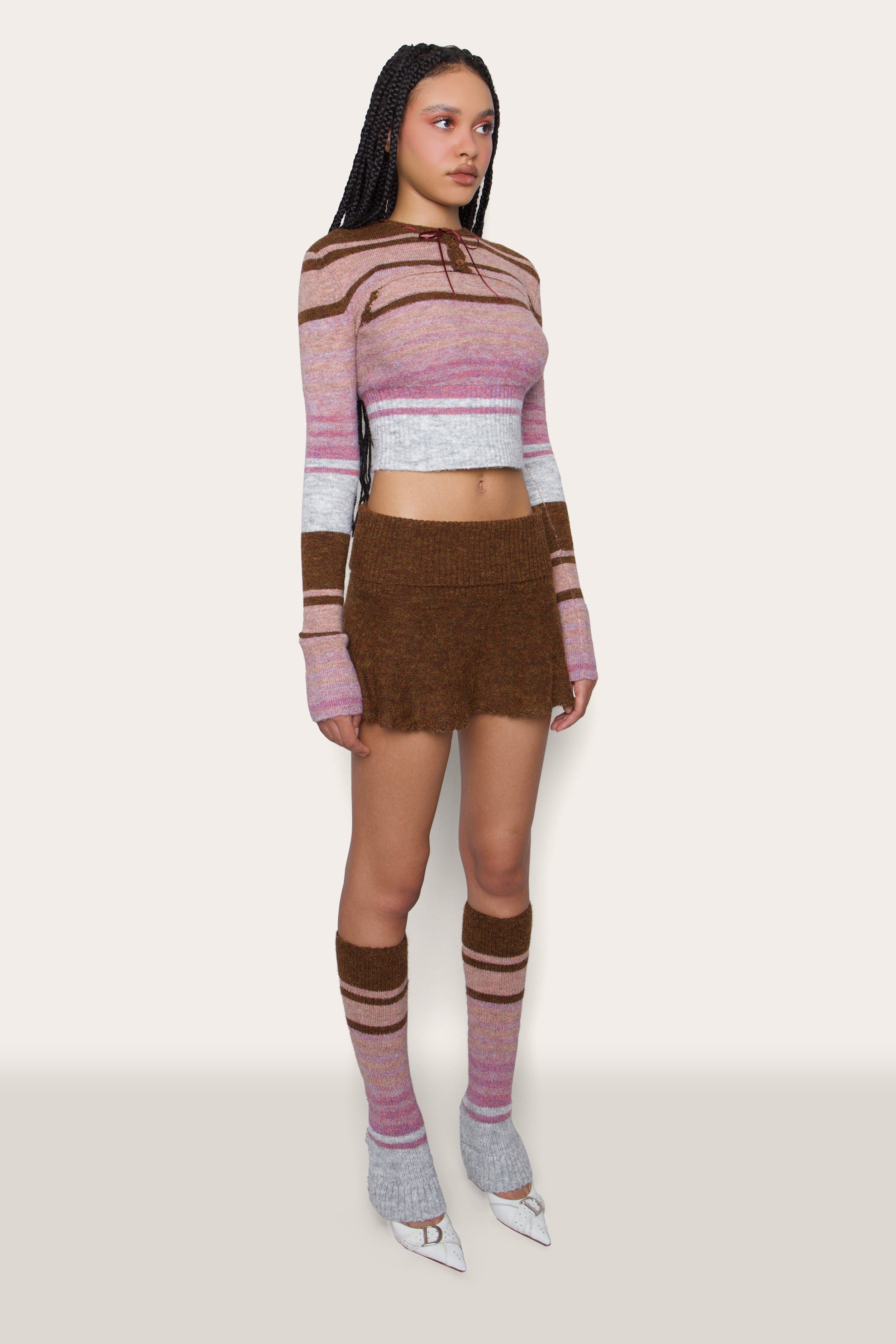STRIPED LEG WARMER - 5