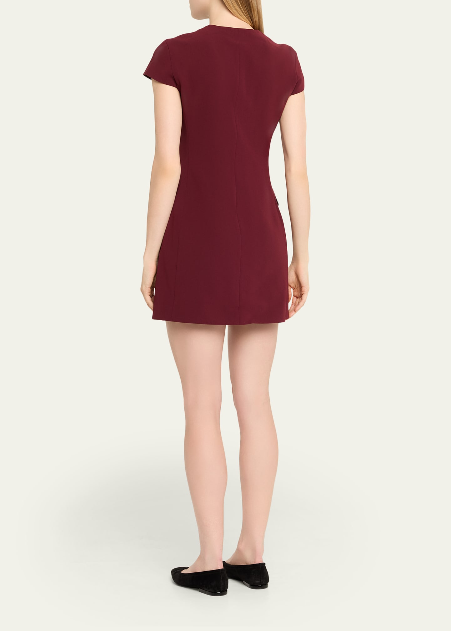 Tailored Zip-Front Mini Dress - 3