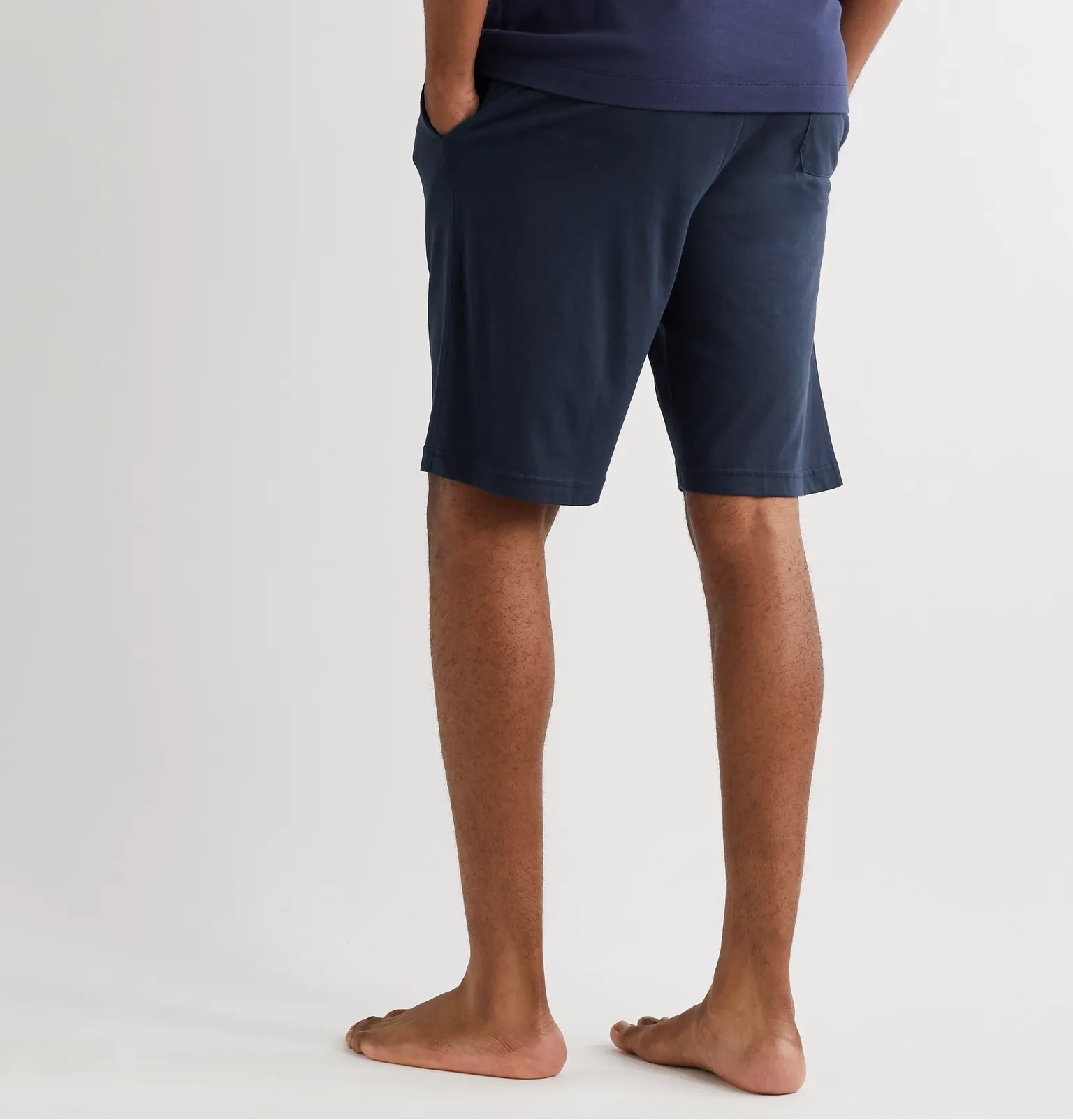 Lounge Cotton and Modal-Blend Jersey Drawstring Shorts - 3