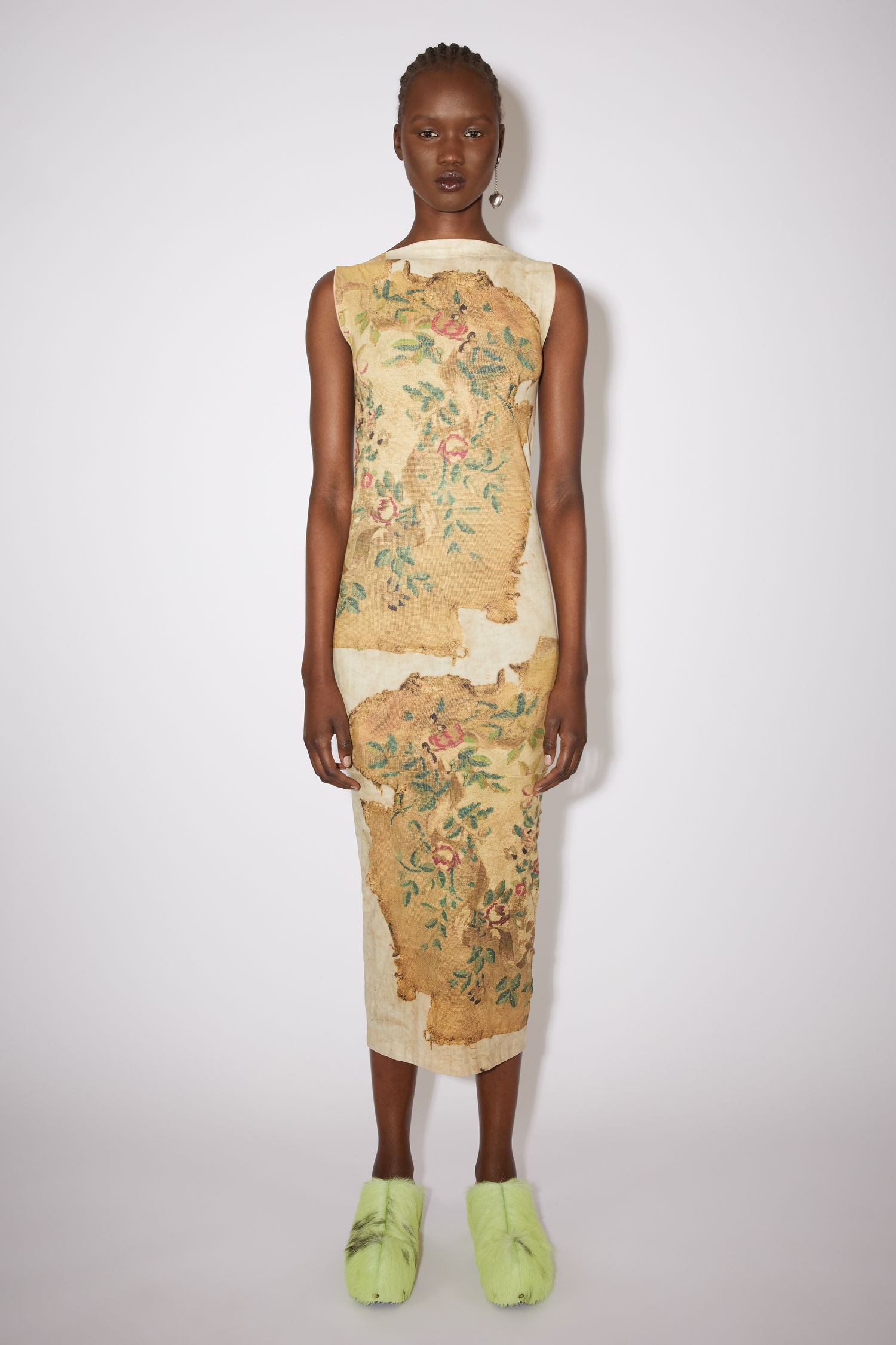 Carpet print dress - Beige/ecru - 2
