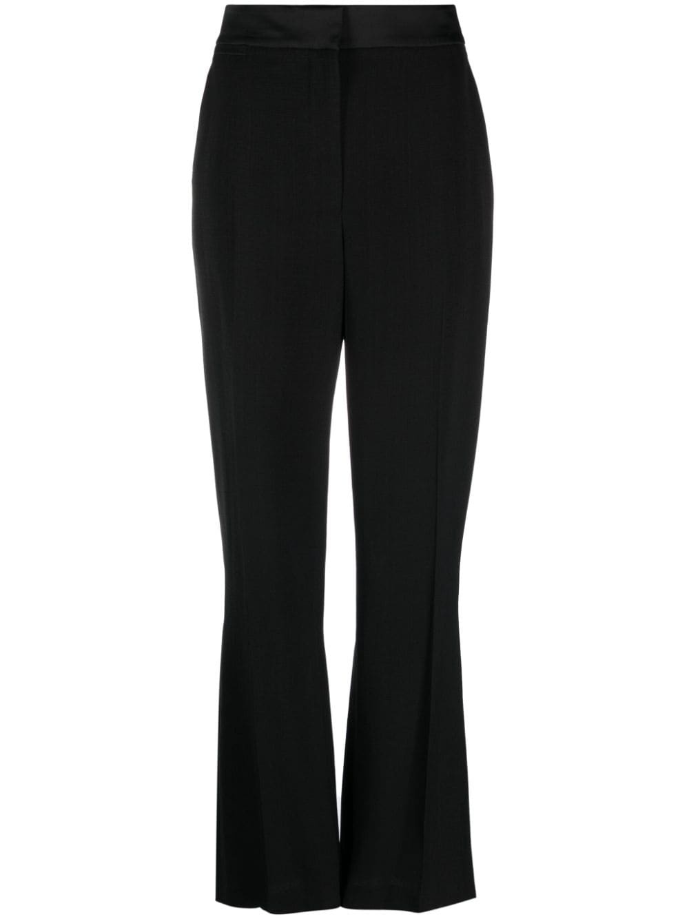 pleat-detailing concealed-fastening tailored trousers - 1