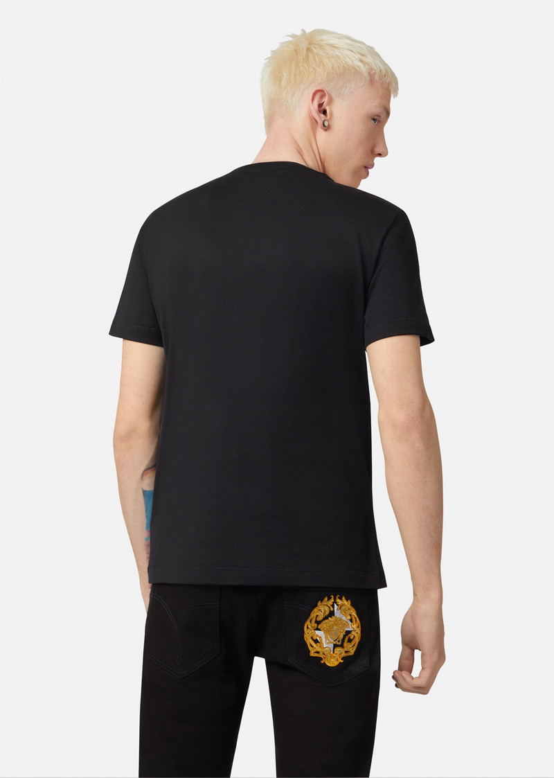 Embroidered Medusa Logo T-Shirt 3