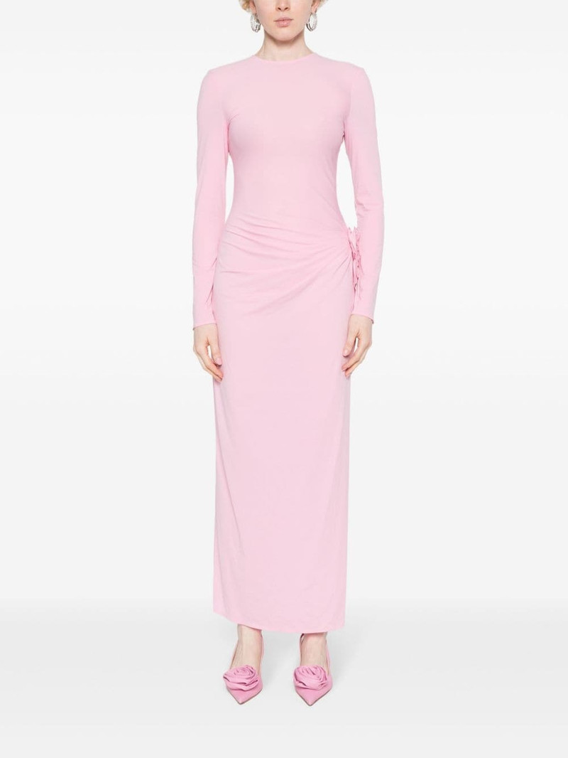 MAGDA BUTRYM floral-appliquÃ© asymmetric dress outlook