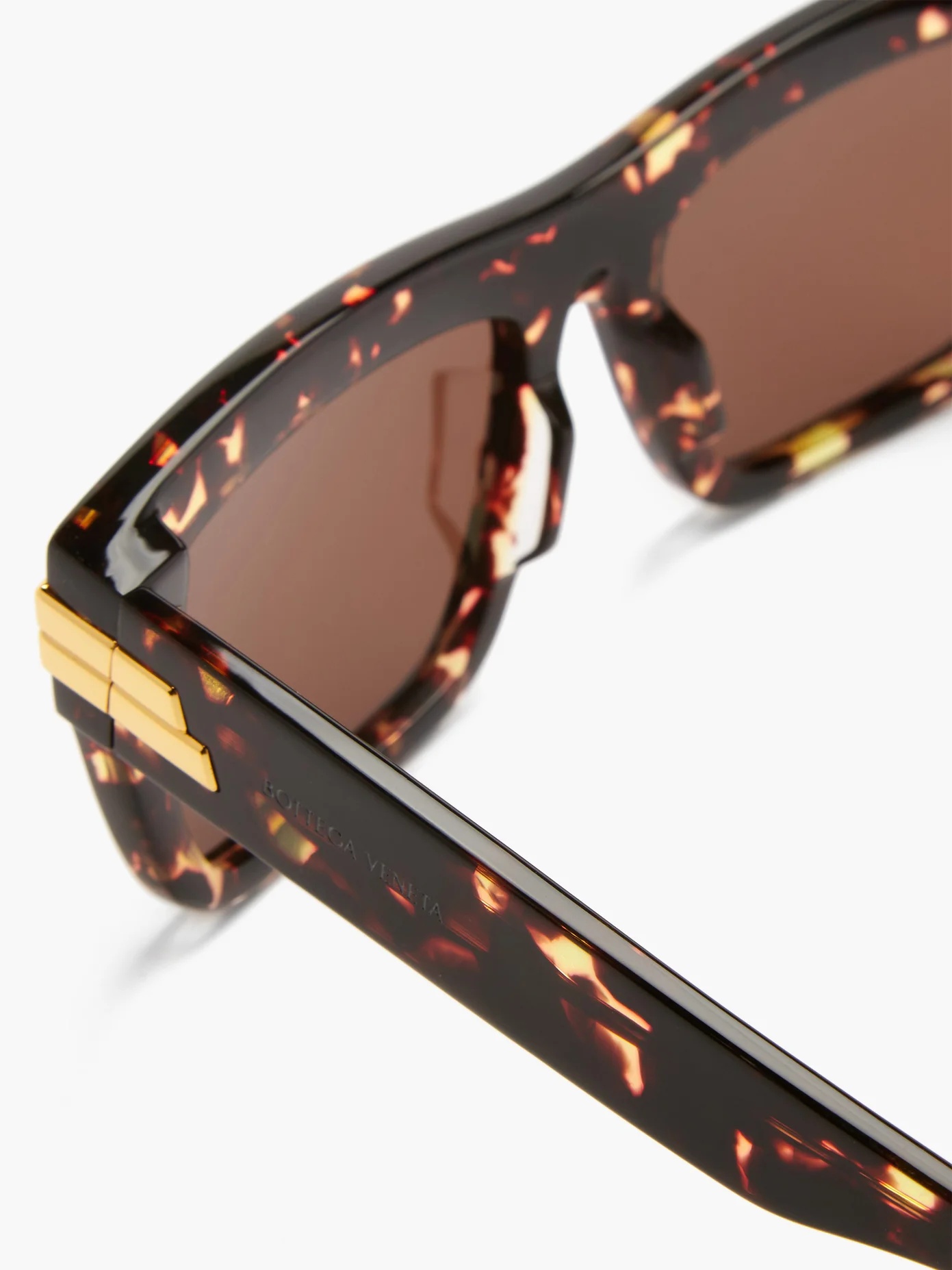 Rectangle tortoiseshell-acetate sunglasses - 2