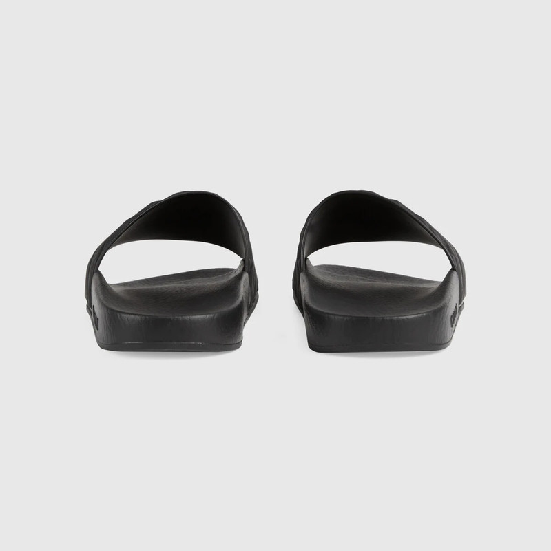 GUCCI Women's matelassé rubber slide outlook