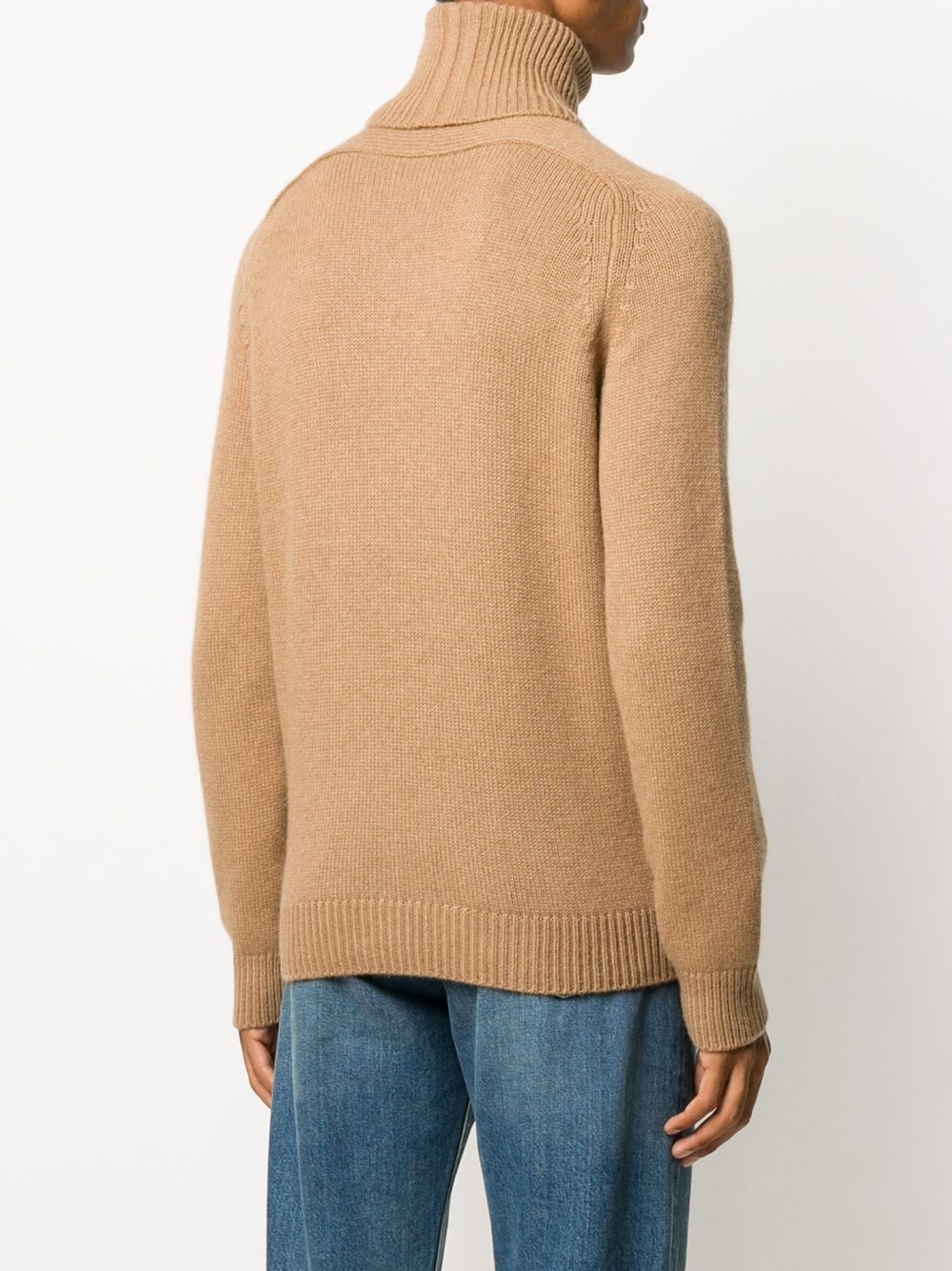 roll-neck raglan-sleeve jumper - 4