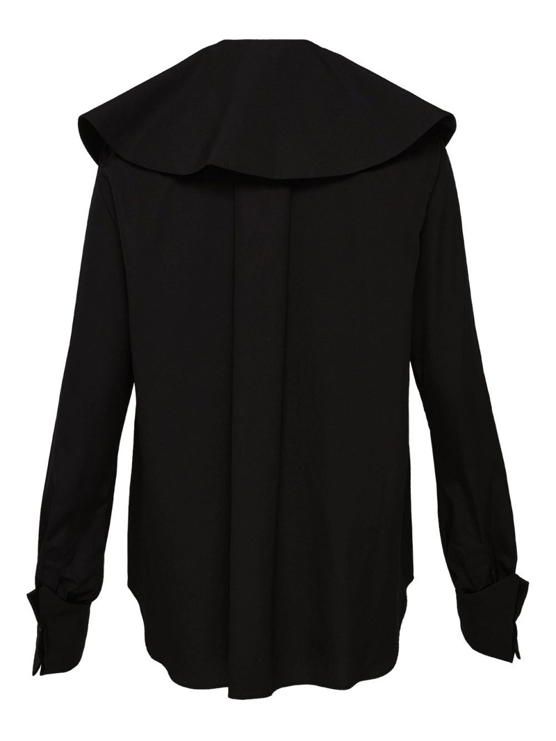 Noir Kei Ninomiya wide-collar cotton shirt outlook