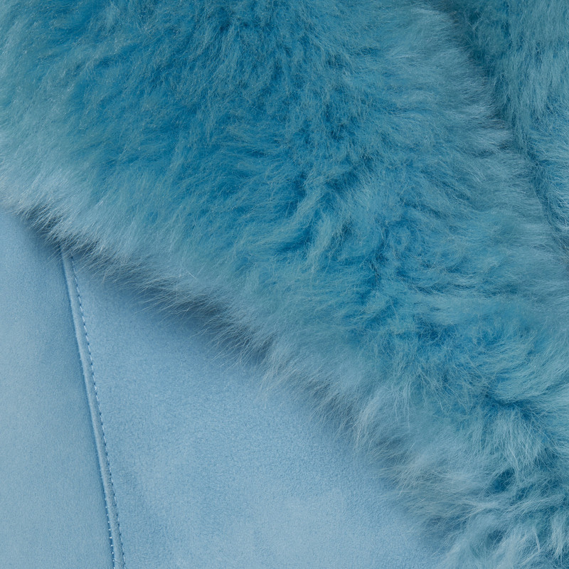 Soft long shearling coat 5