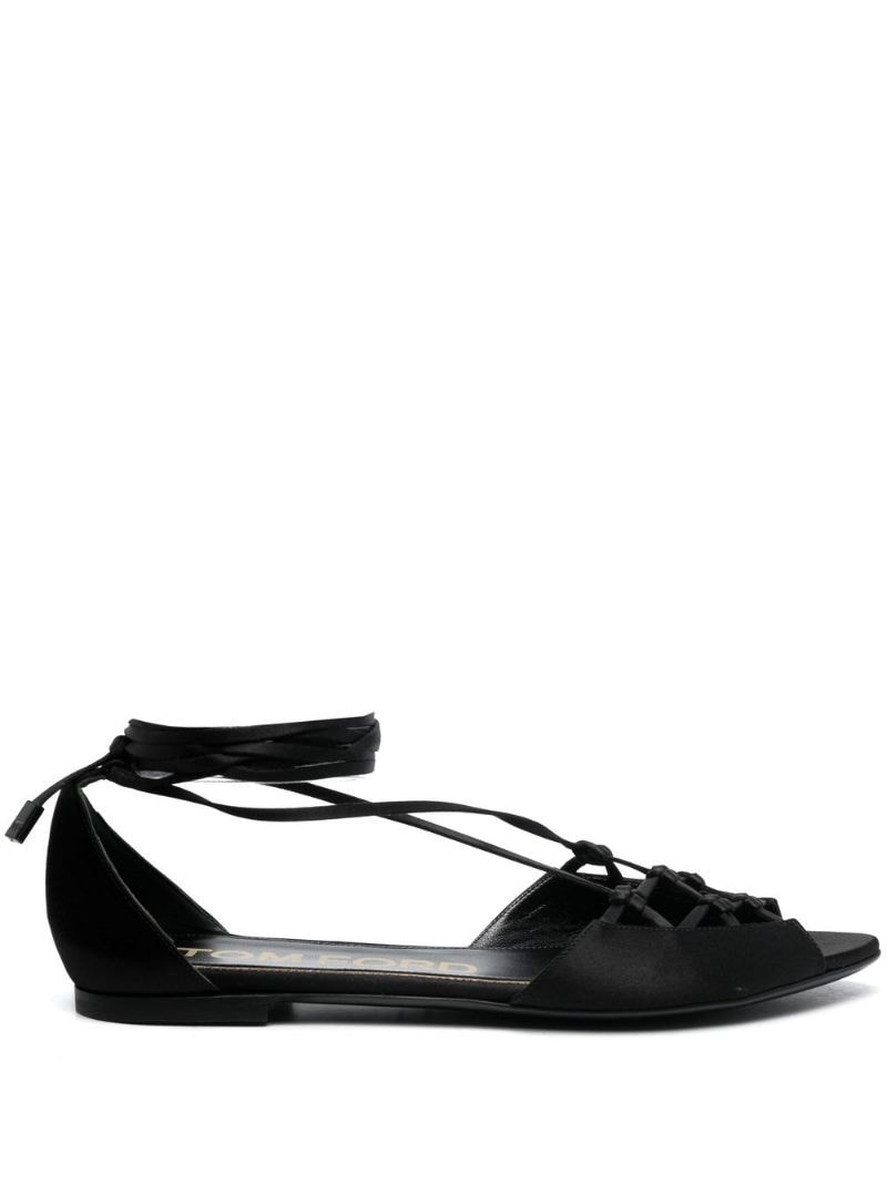 strap-detail open-toe sandals - 1