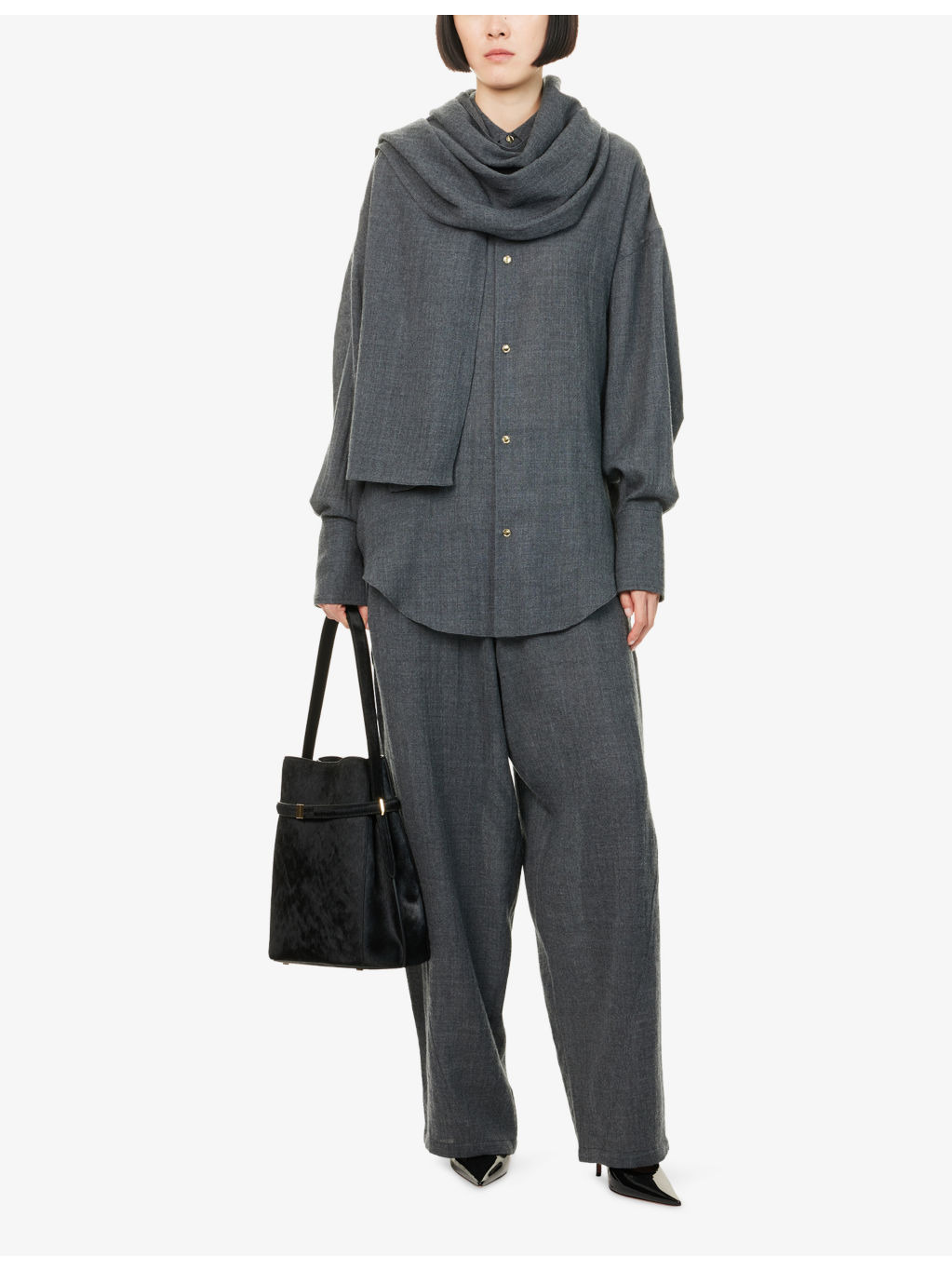 Phebe Wide-leg Wool Trousers - 2