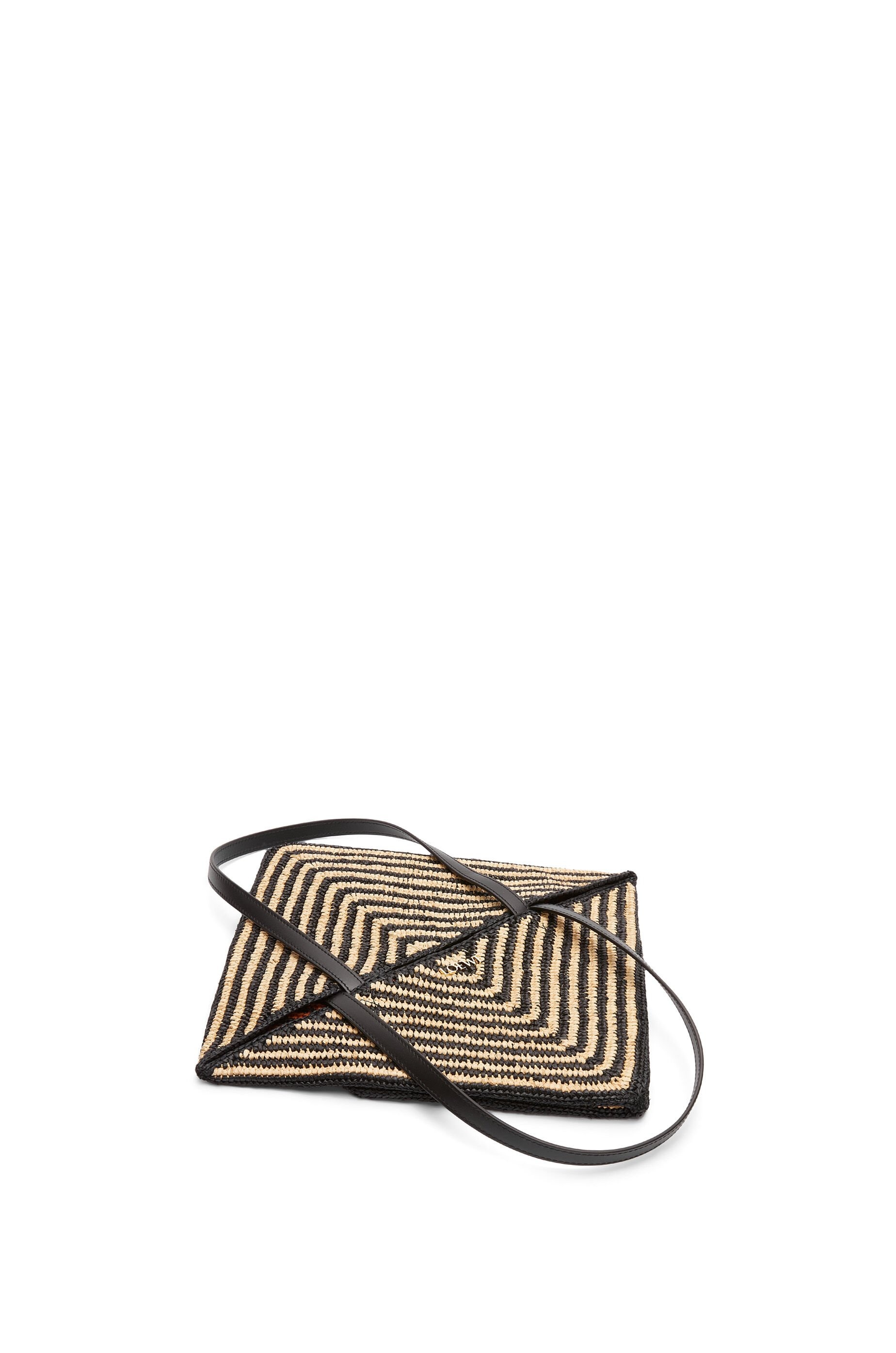 Puzzle Fold Tote in raffia - 6