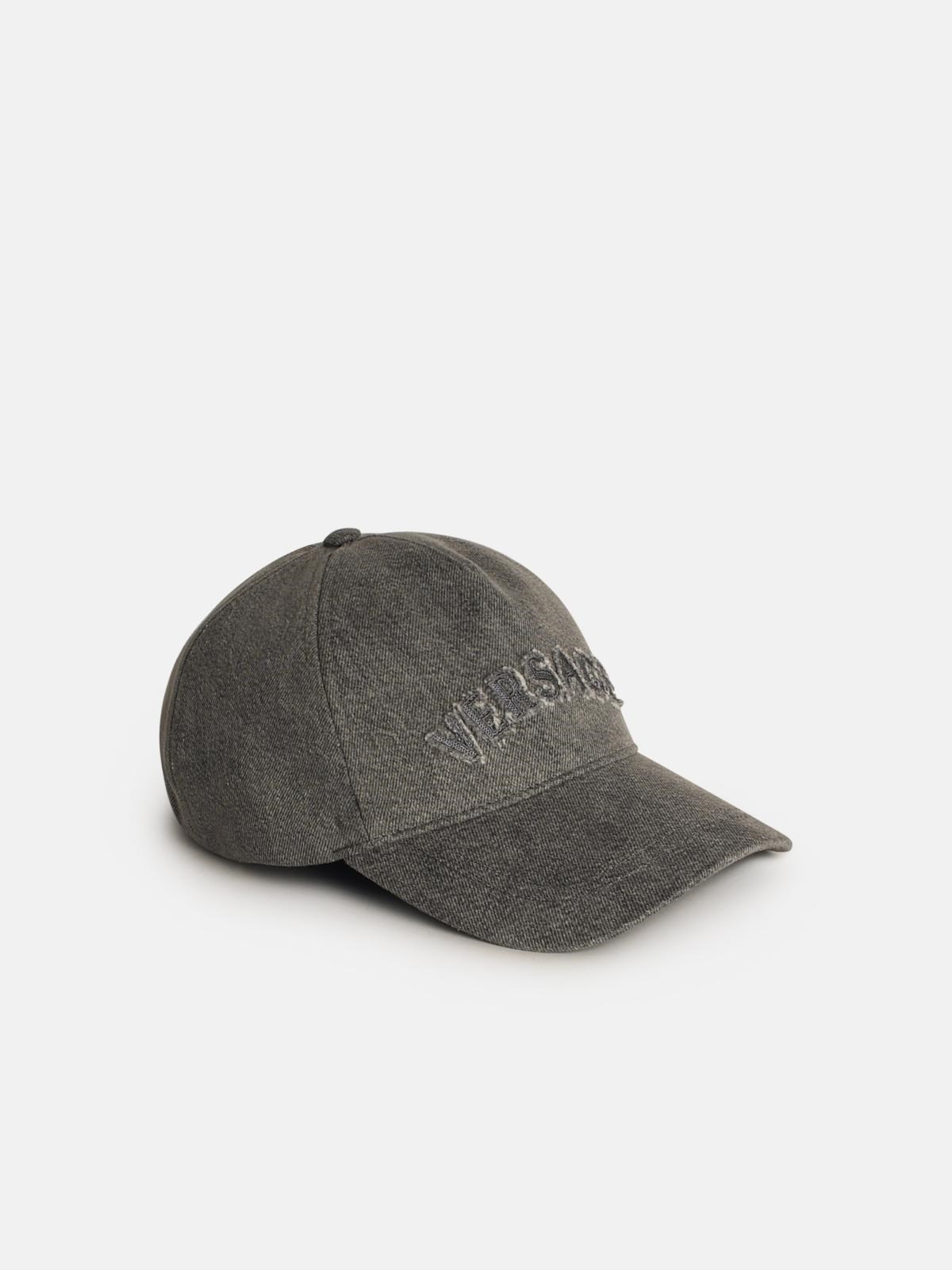 GREY COTTON CAP - 2