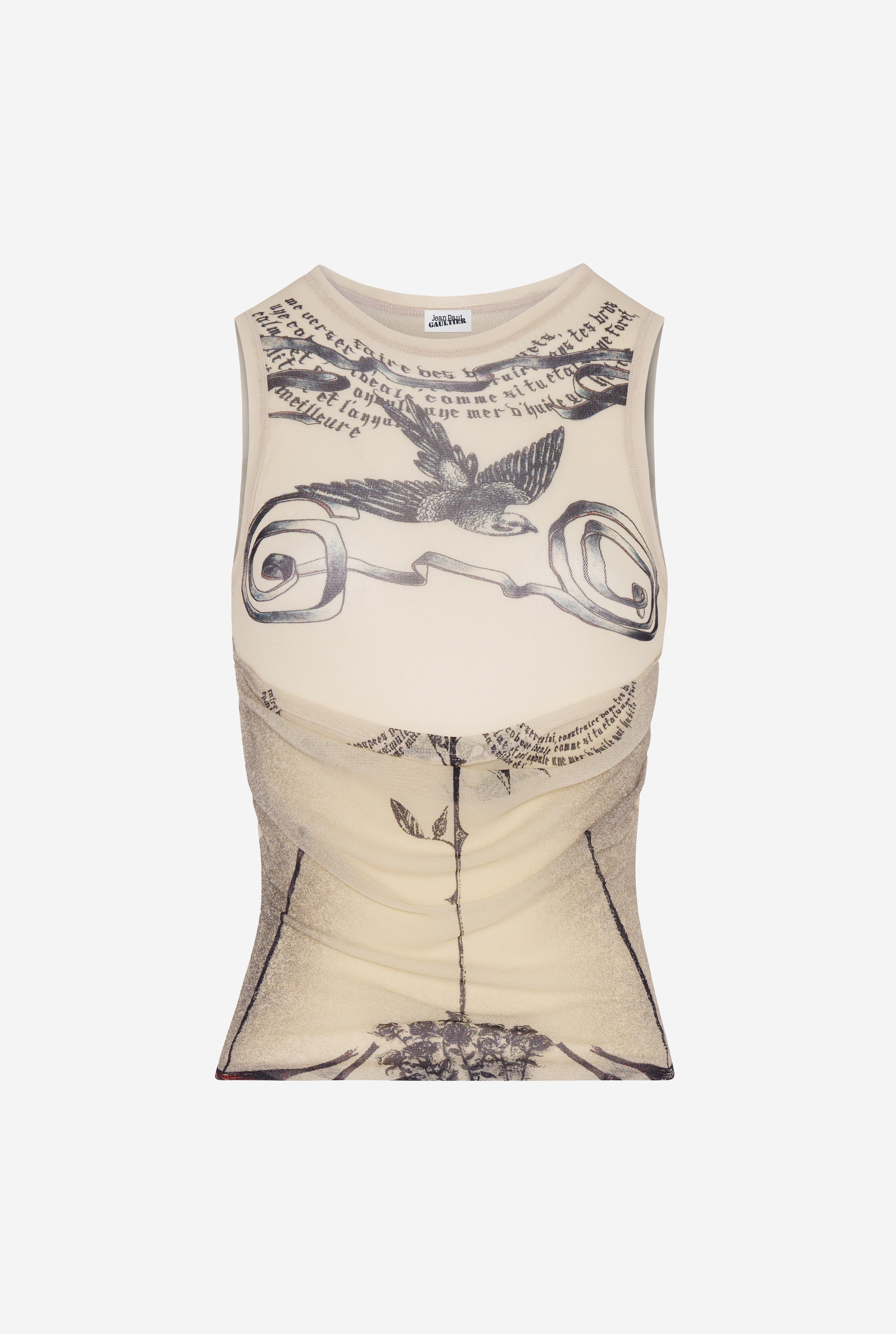 THE “TATTOO ROSE AND BIRD” TANK TOP - 6