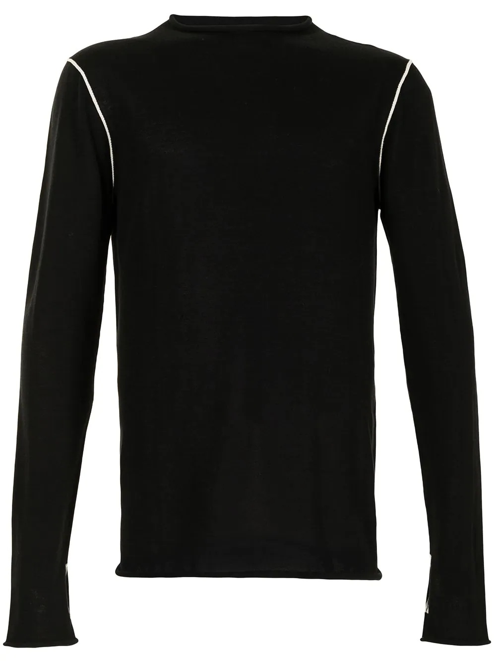 contrast-stitch knitted jumper - 1