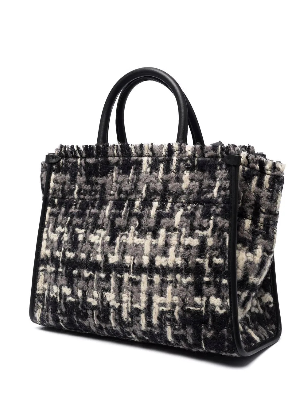 logo woven tote - 3