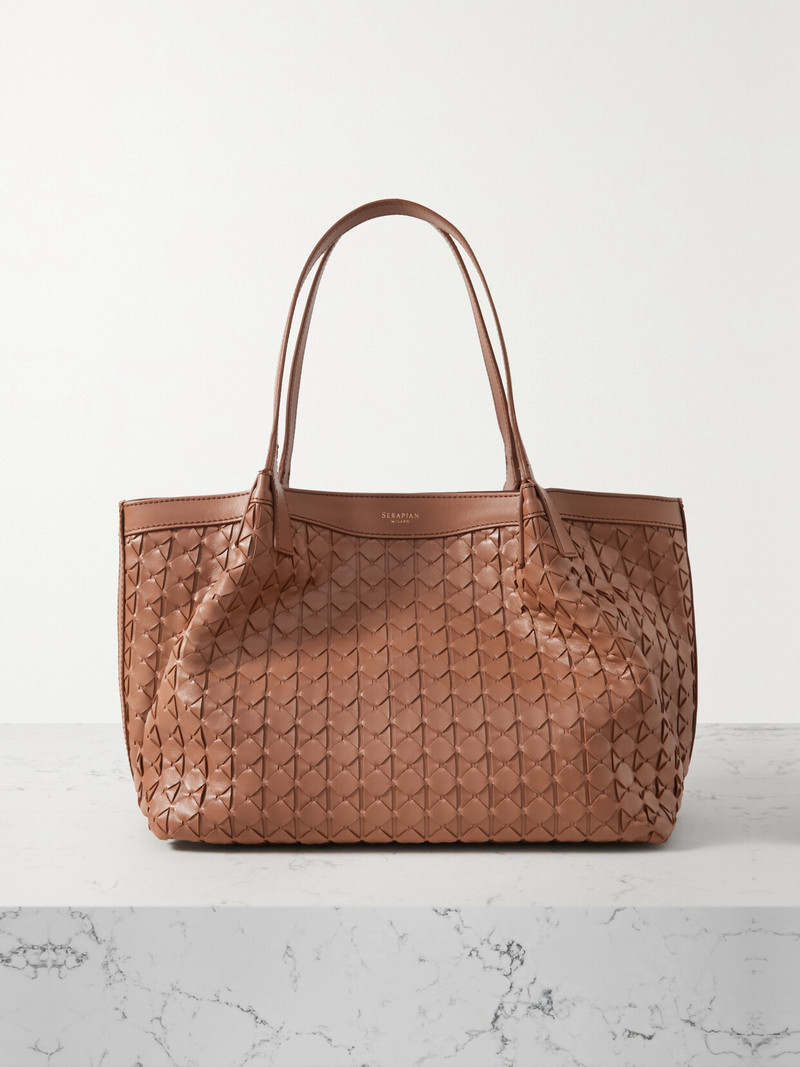 Secret Small Woven Leather Tote 1