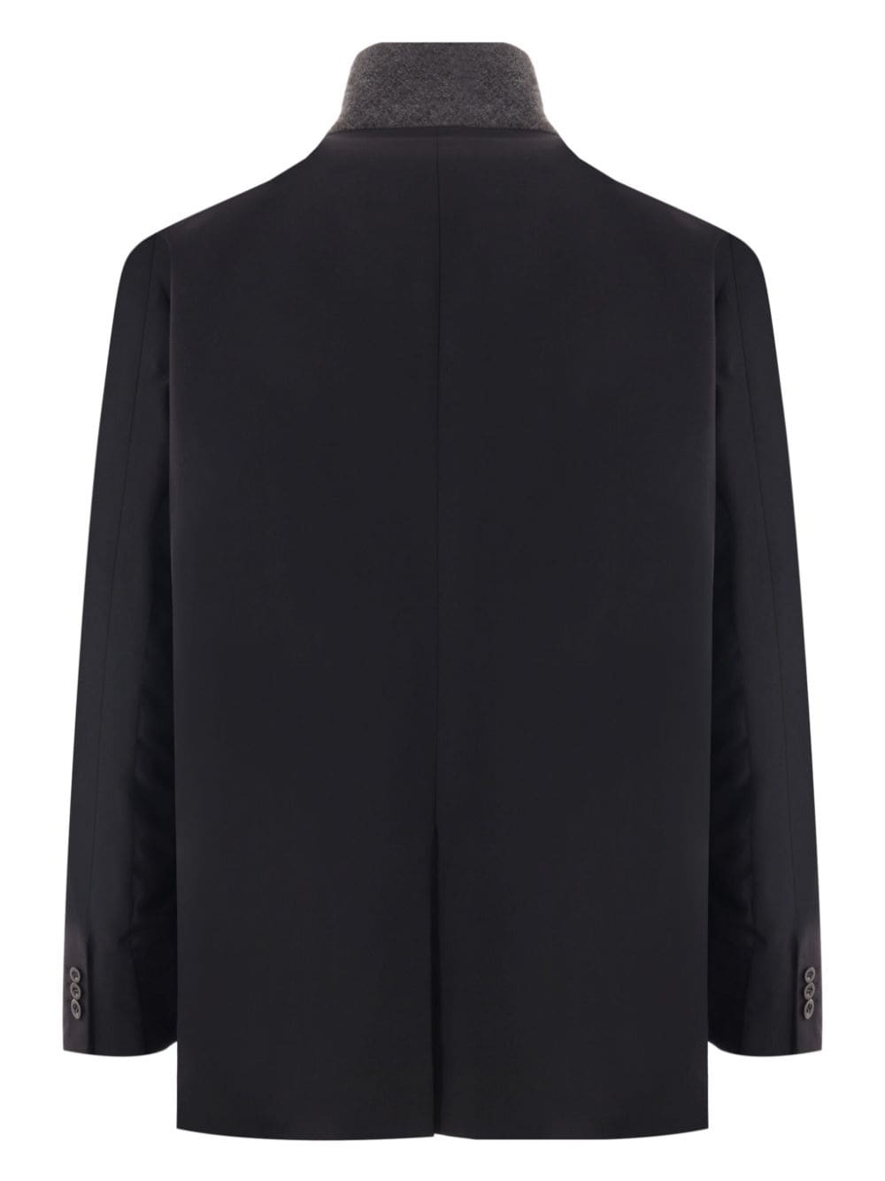 high-neck zip-up blazer - 2