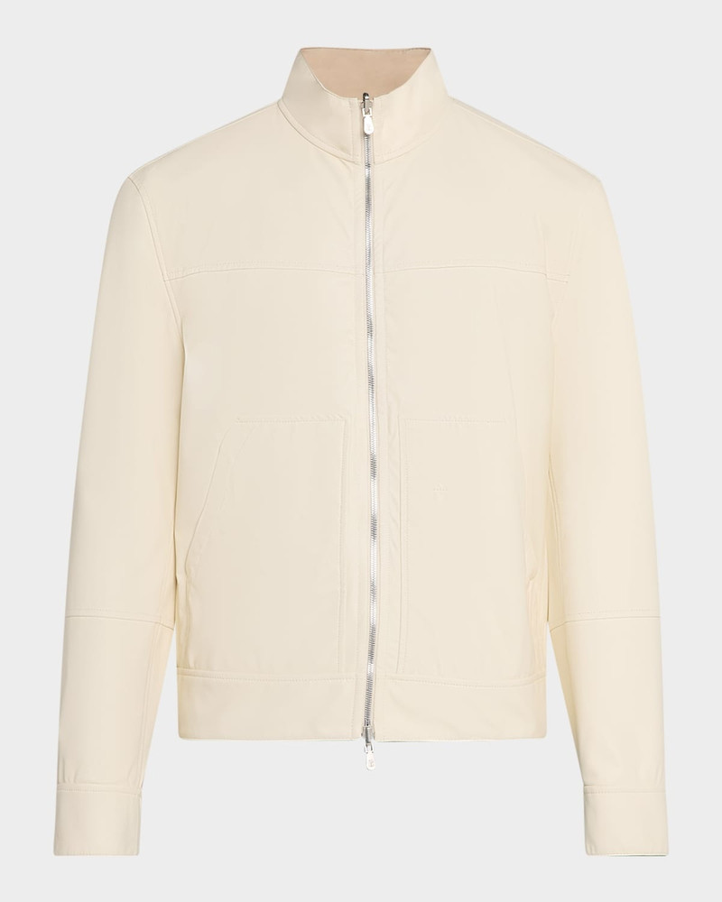 Men's Two-Tone Reversible Leather Jacket - 1