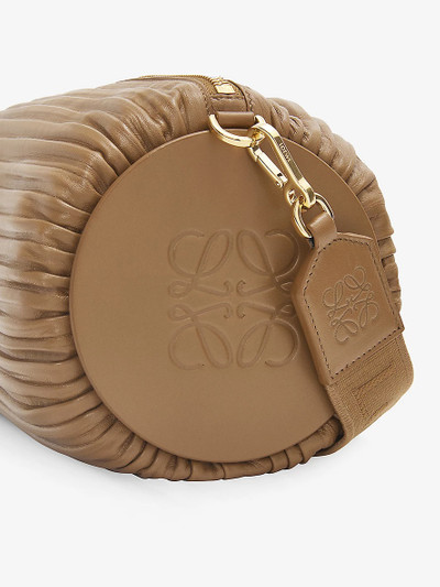 Loewe Bracelet Pouch large leather-blend clutch bag outlook