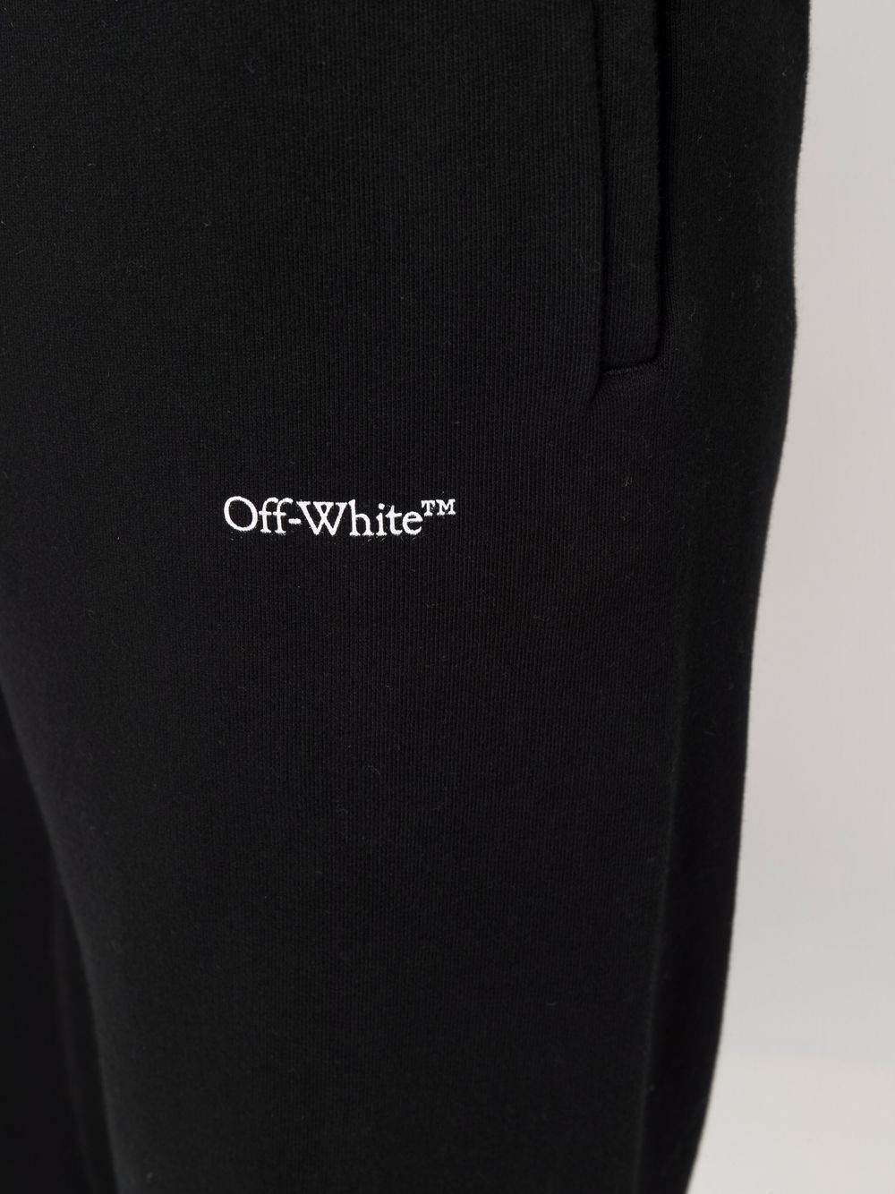 OW logo cuffed trousers - 5