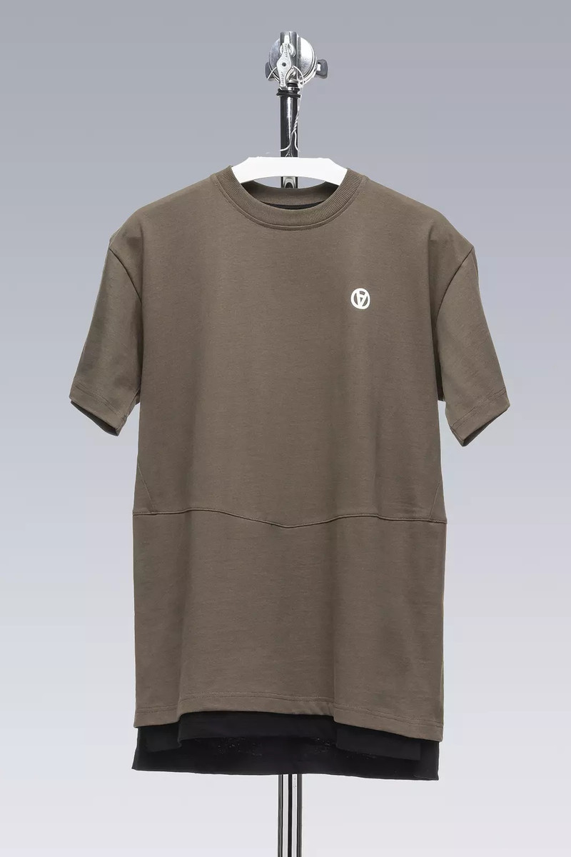 S28-PR-B 100% Organic Cotton Short Sleeve T-shirt RAF Green/Black - 1