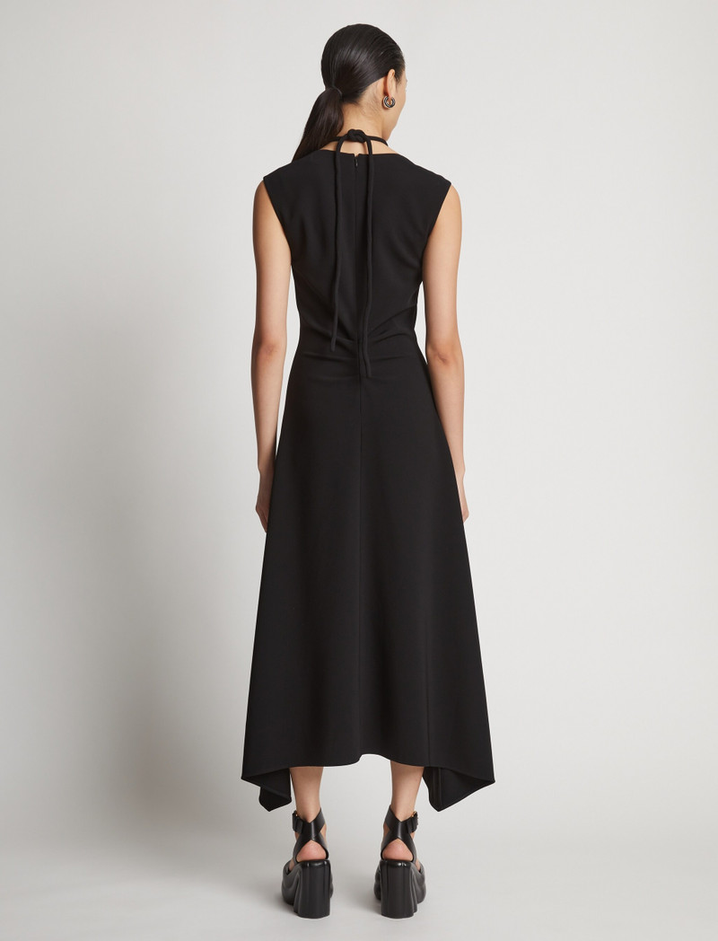 Matte Viscose Crepe A-Line Dress 4