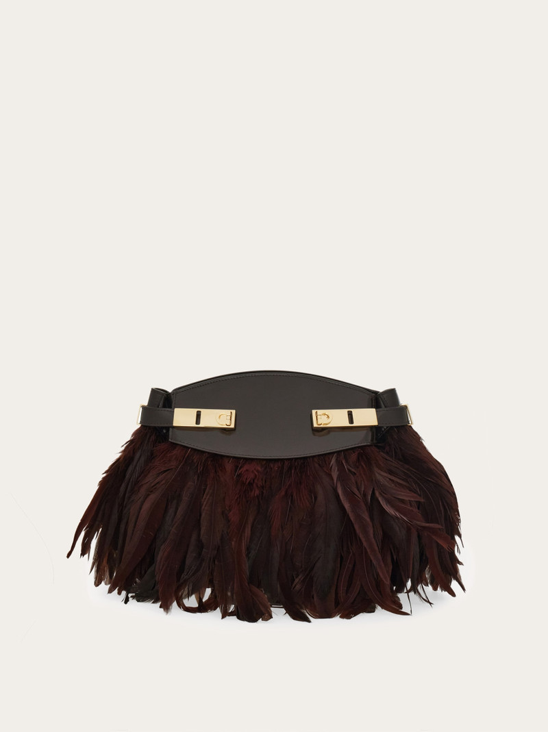 Hug soft crossbody bag with feathers (XS) 1
