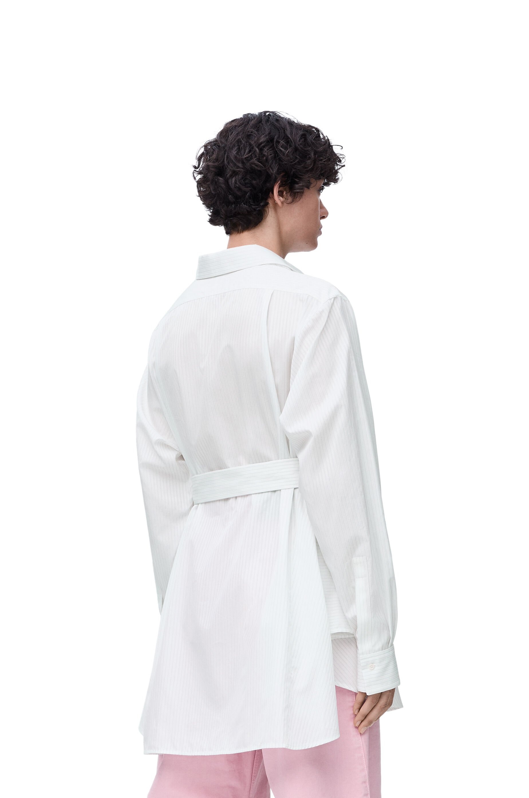 Belted blouse in cotton - 4