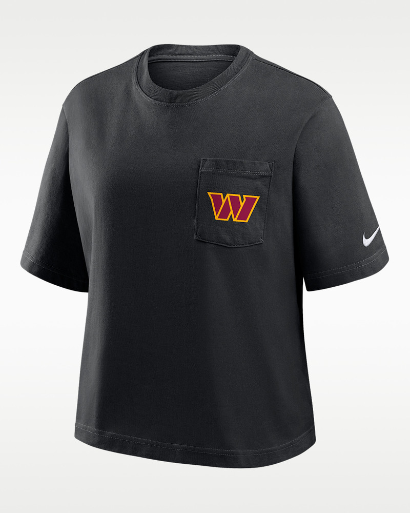 Washington Commanders Rewind Pocket Boxy Women's Nike NFL T-Shirt 1