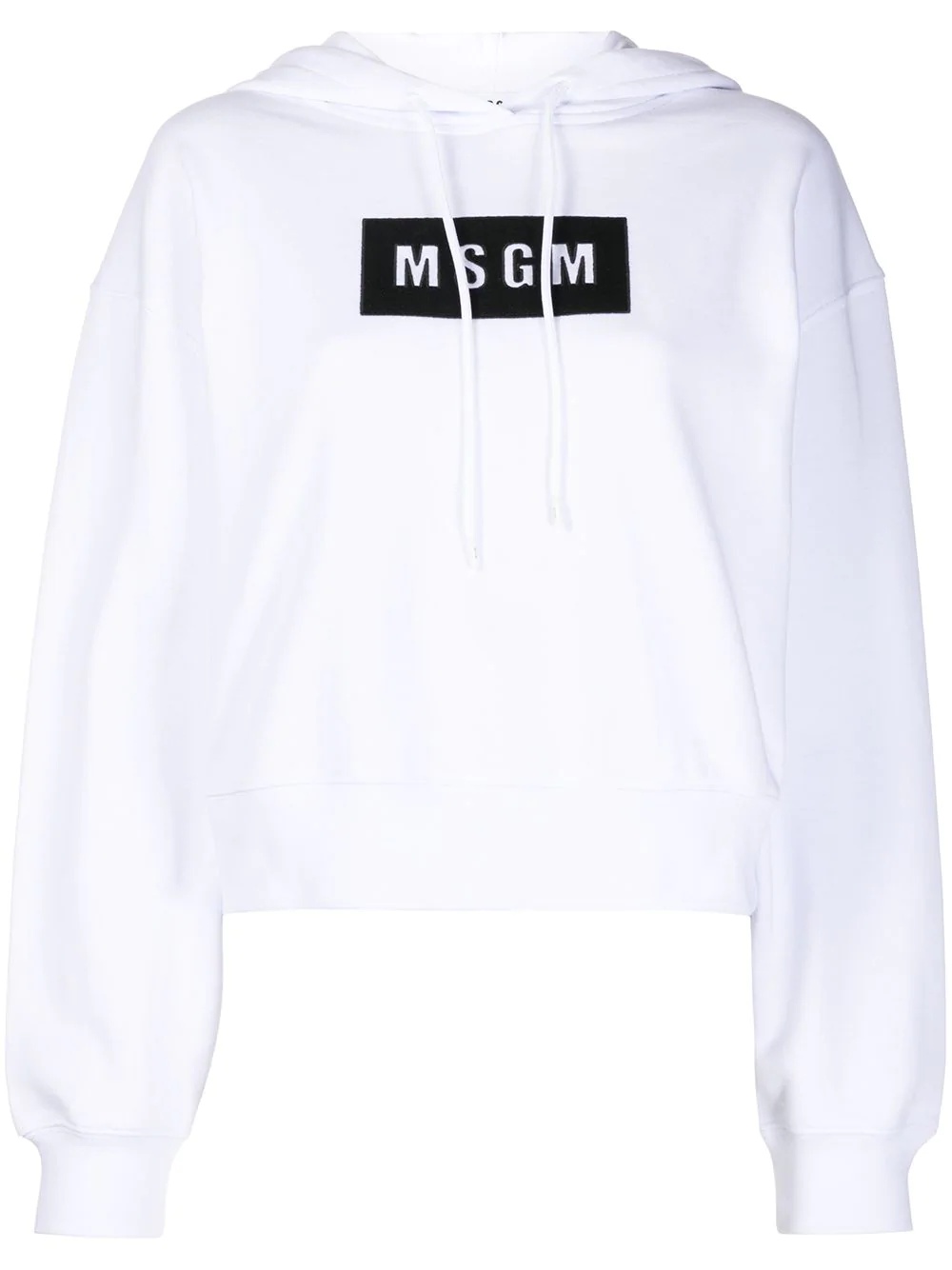 logo-print hoodie - 1