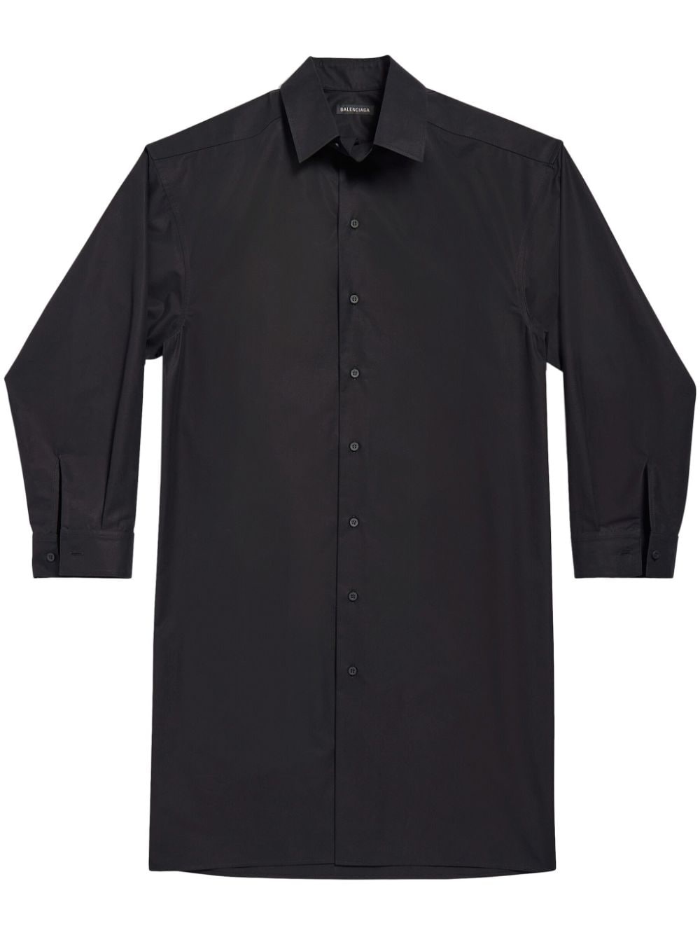 cotton-poplin shirtdress - 1