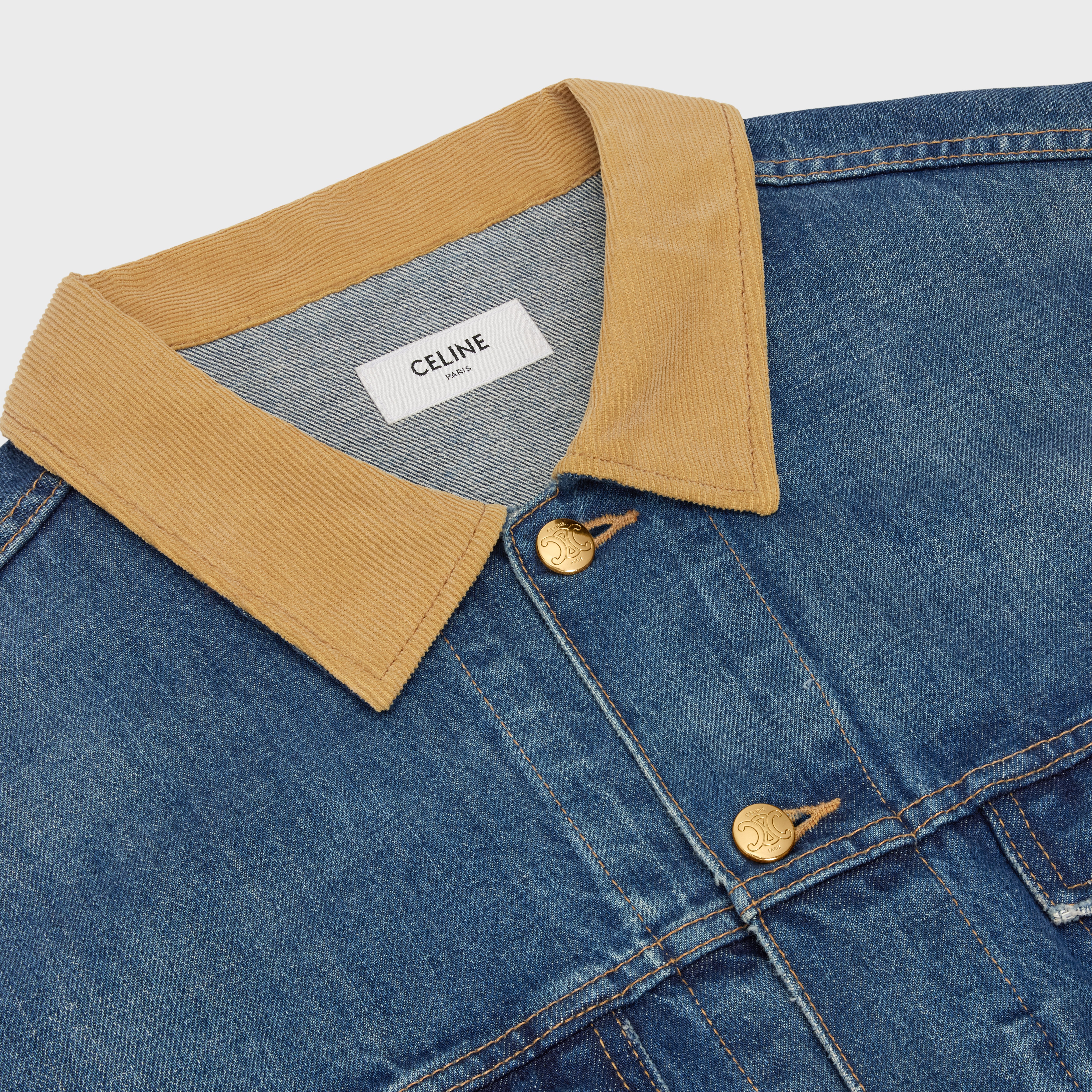 TRUCKER JACKET IN DARK UNION WASH DENIM - 3