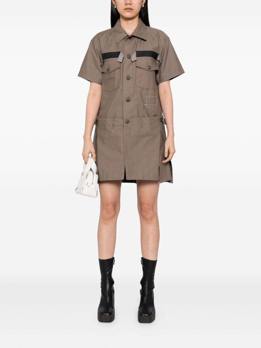 cotton shirt dress - 2