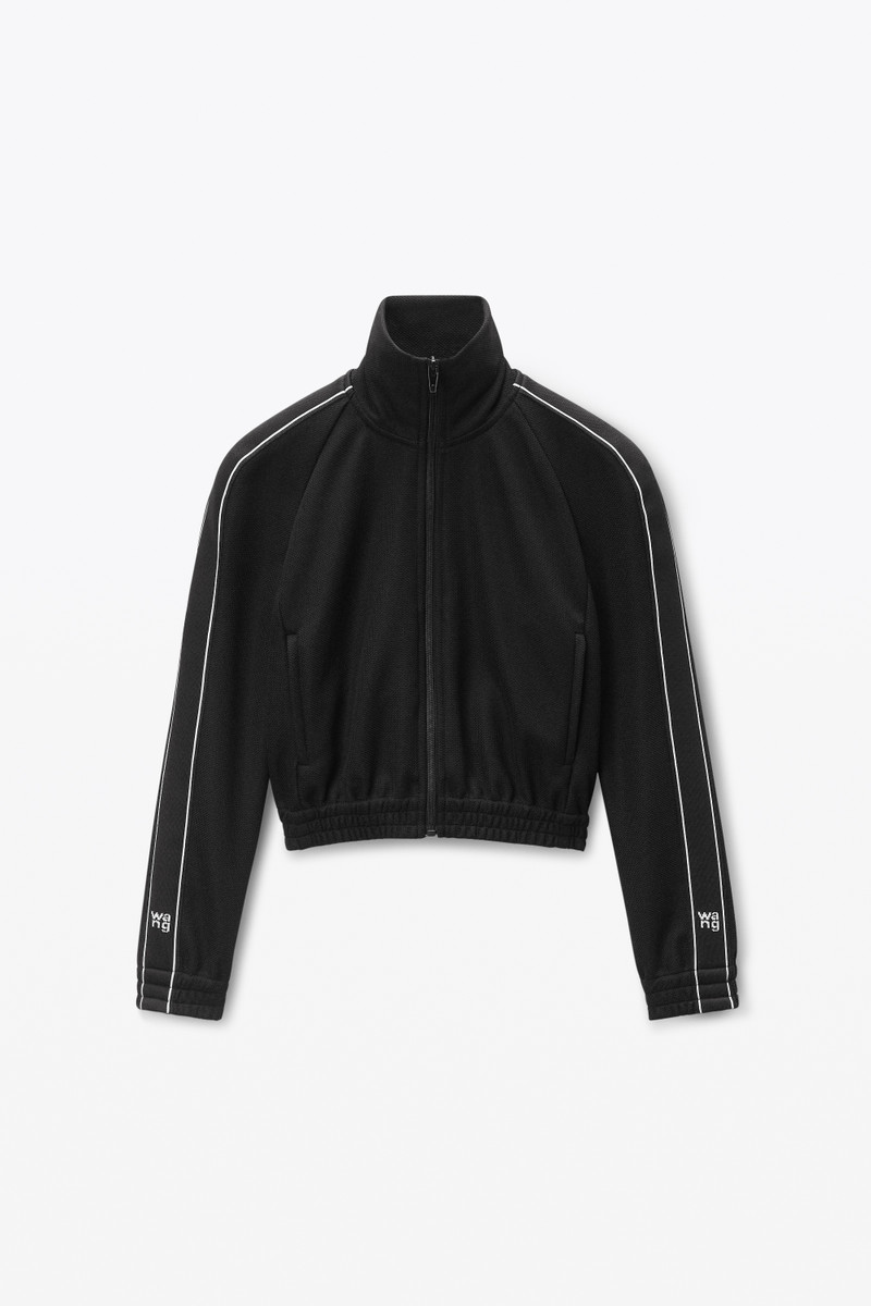 Cropped Track Jacket with Logo Tape - 1