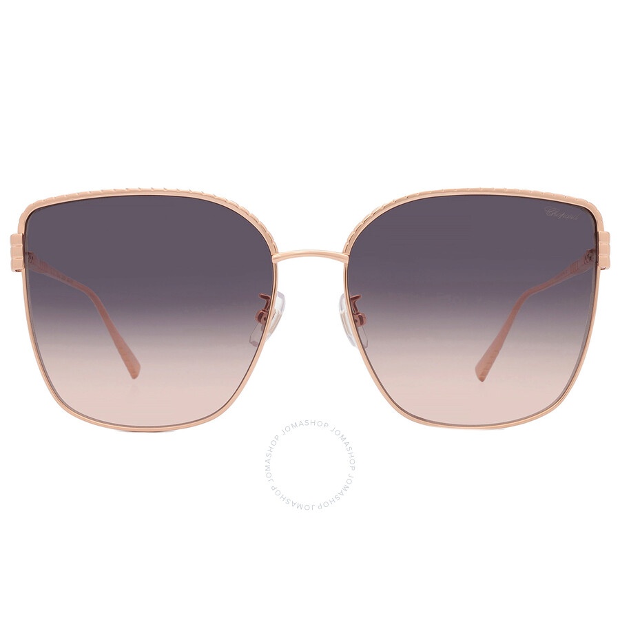 Chopard Smoke Orange Gradient Butterfly Ladies Sunglasses SCHG67M 08FC 63 - 1