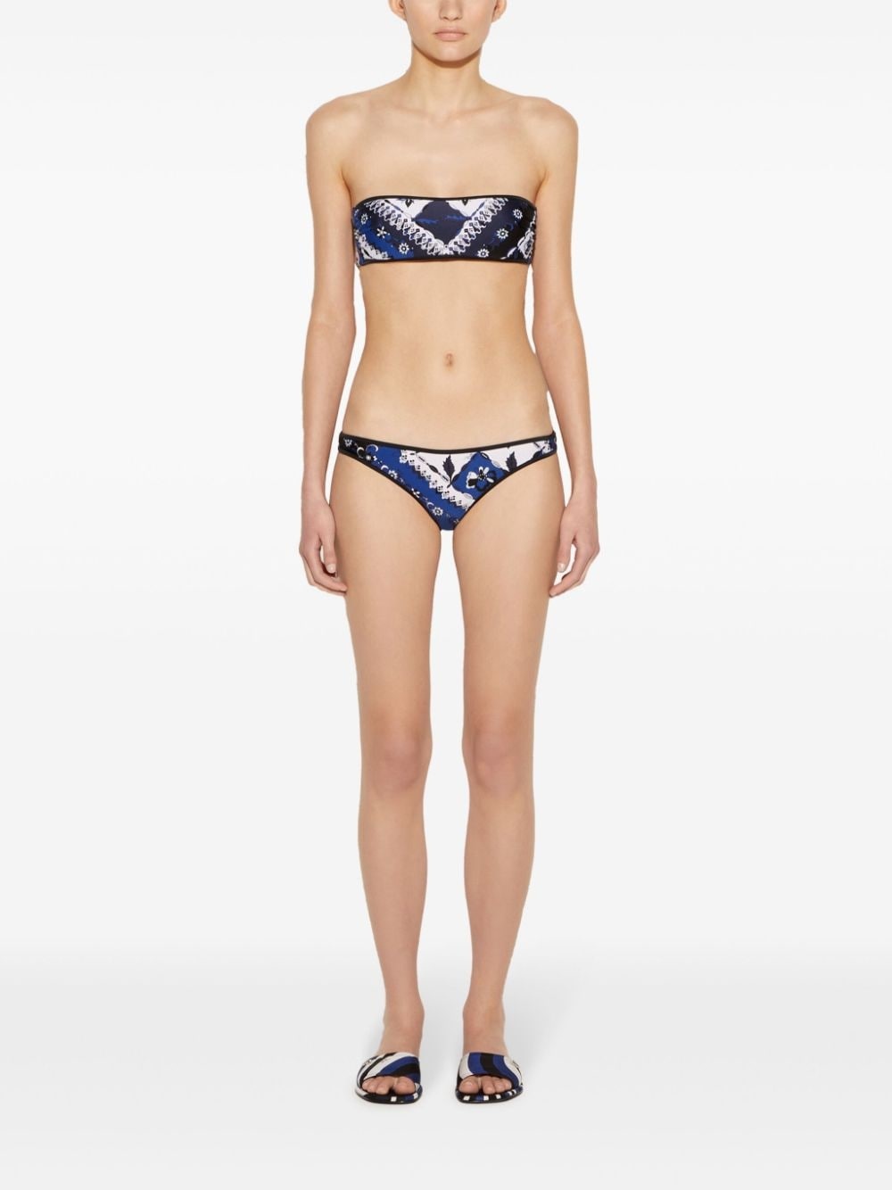Orchidee-print bikini briefs - 3