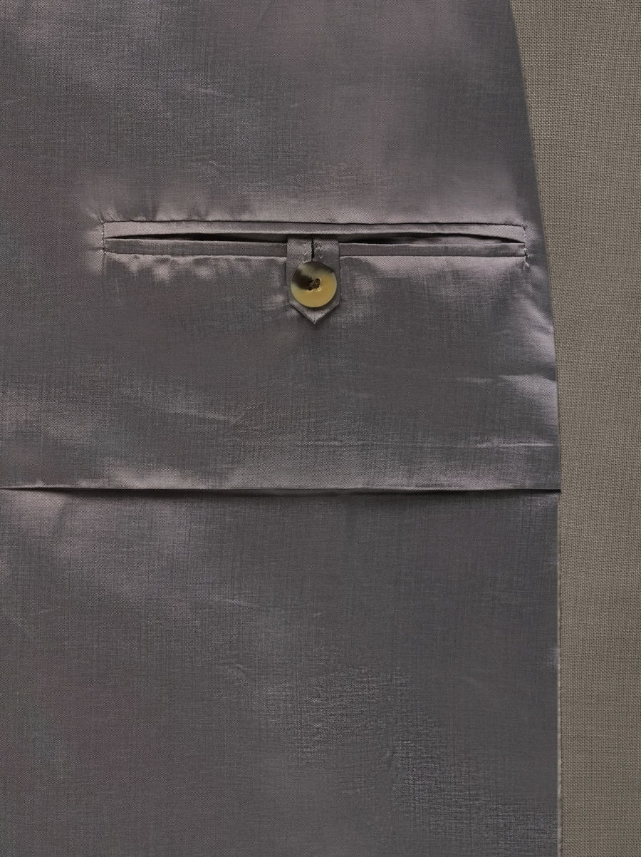 Wool Mohair Lapelless Jacket - 8