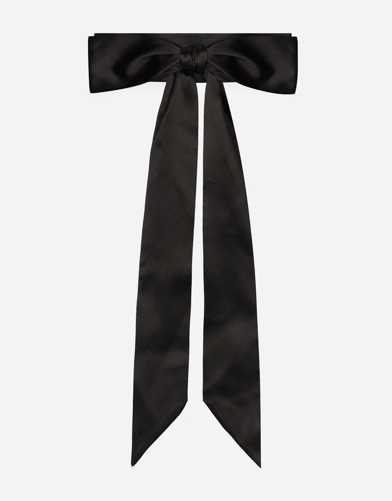 Silk satin tie belt 1