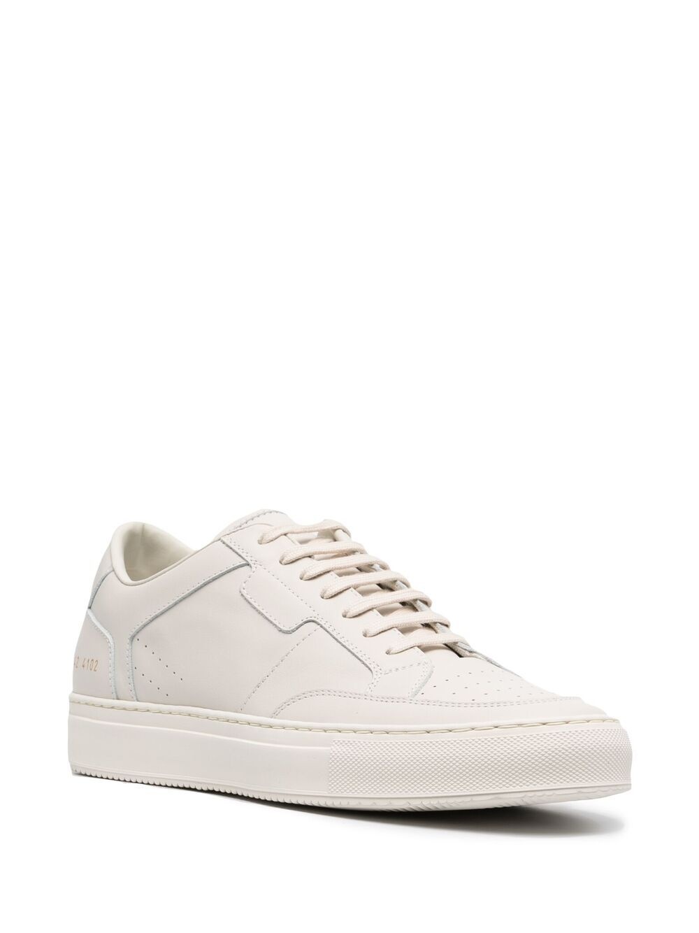 low-top perforated sneakers - 2