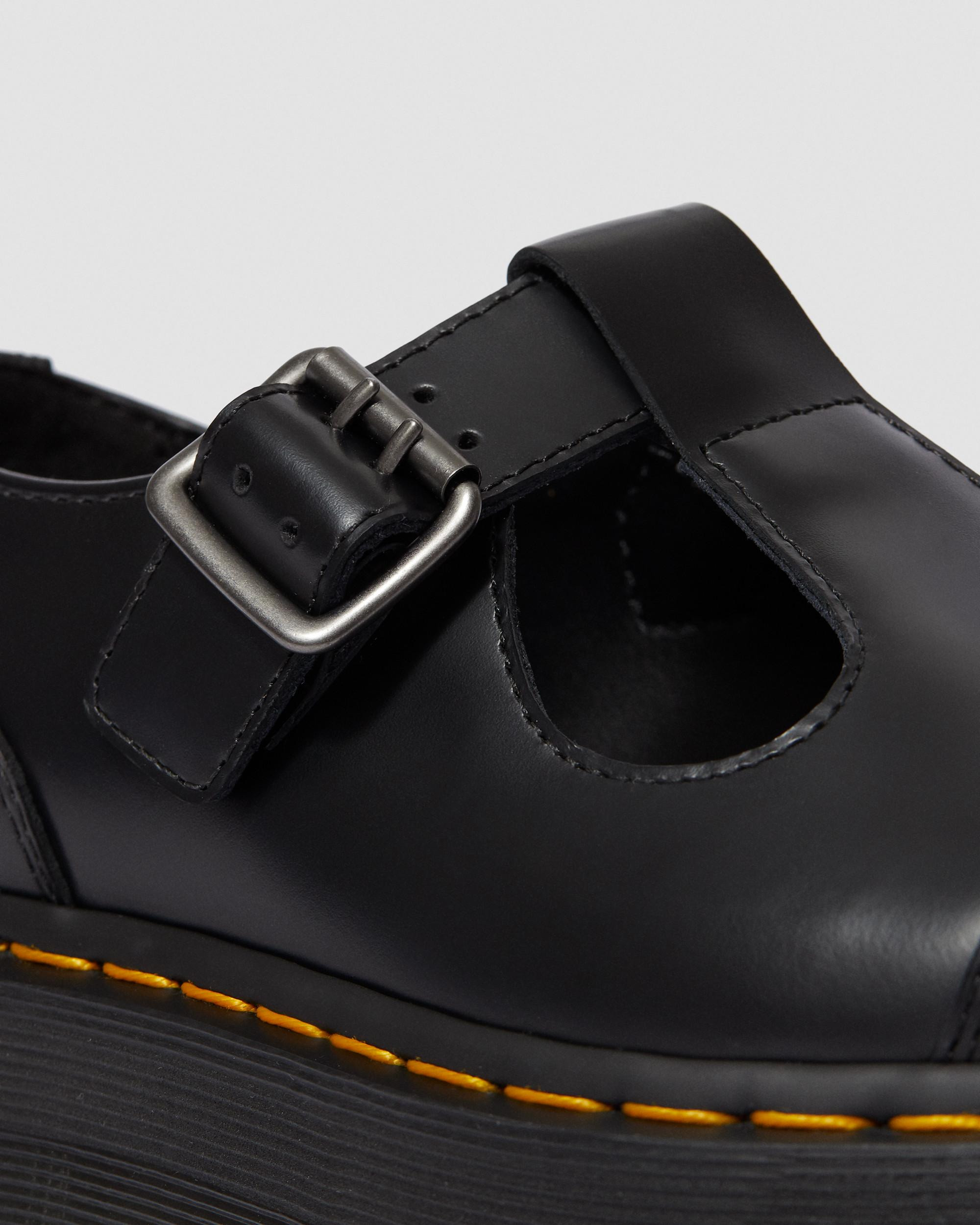 Bethan Polished Smooth Leather Platform Shoes - 4