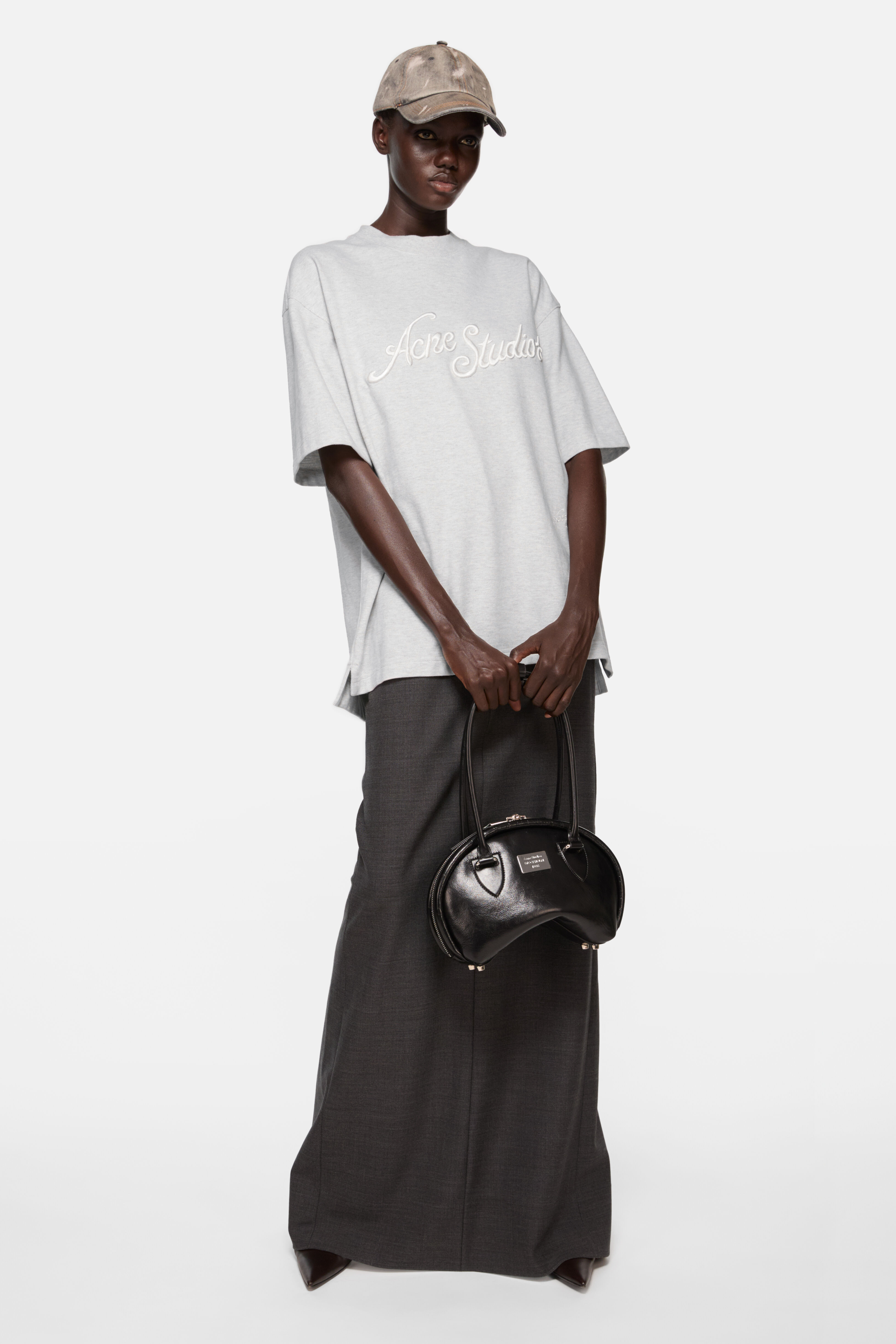Logo t-shirt - Relaxed fit - Pale Grey Melange - 2