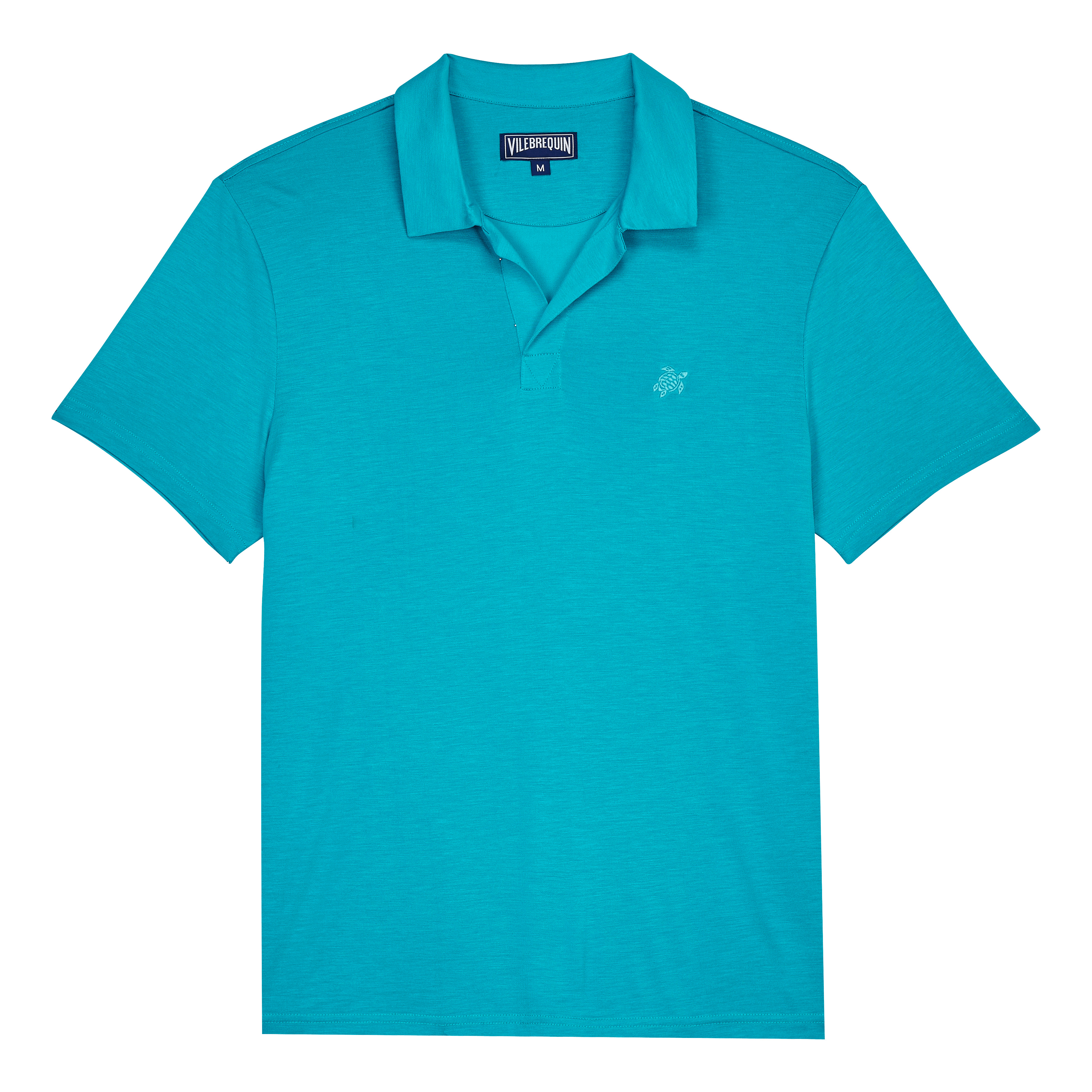 Men Tencel Polo Shirt Solid - 1