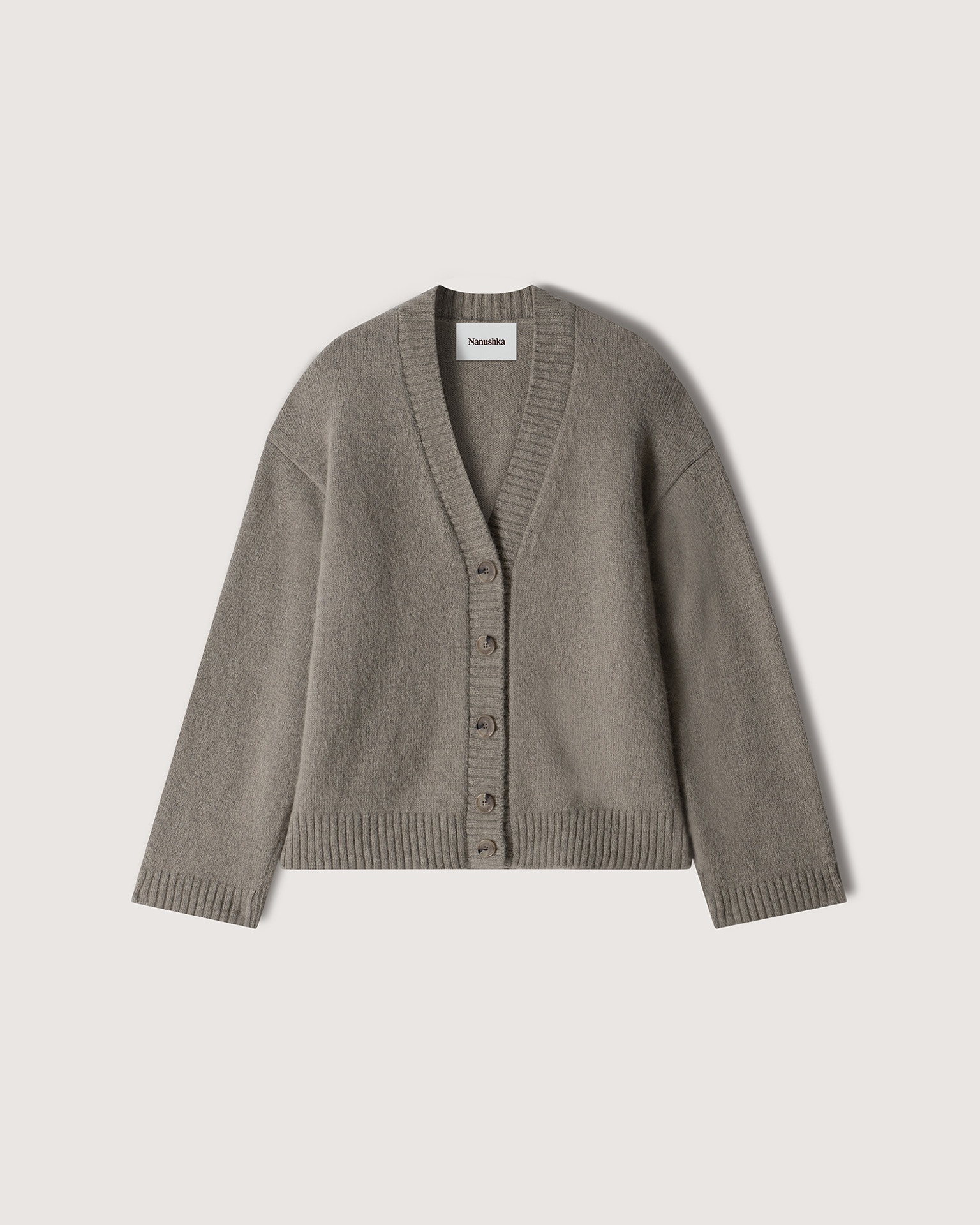 HARSHA - Alpaca cardigan - Gray - 1