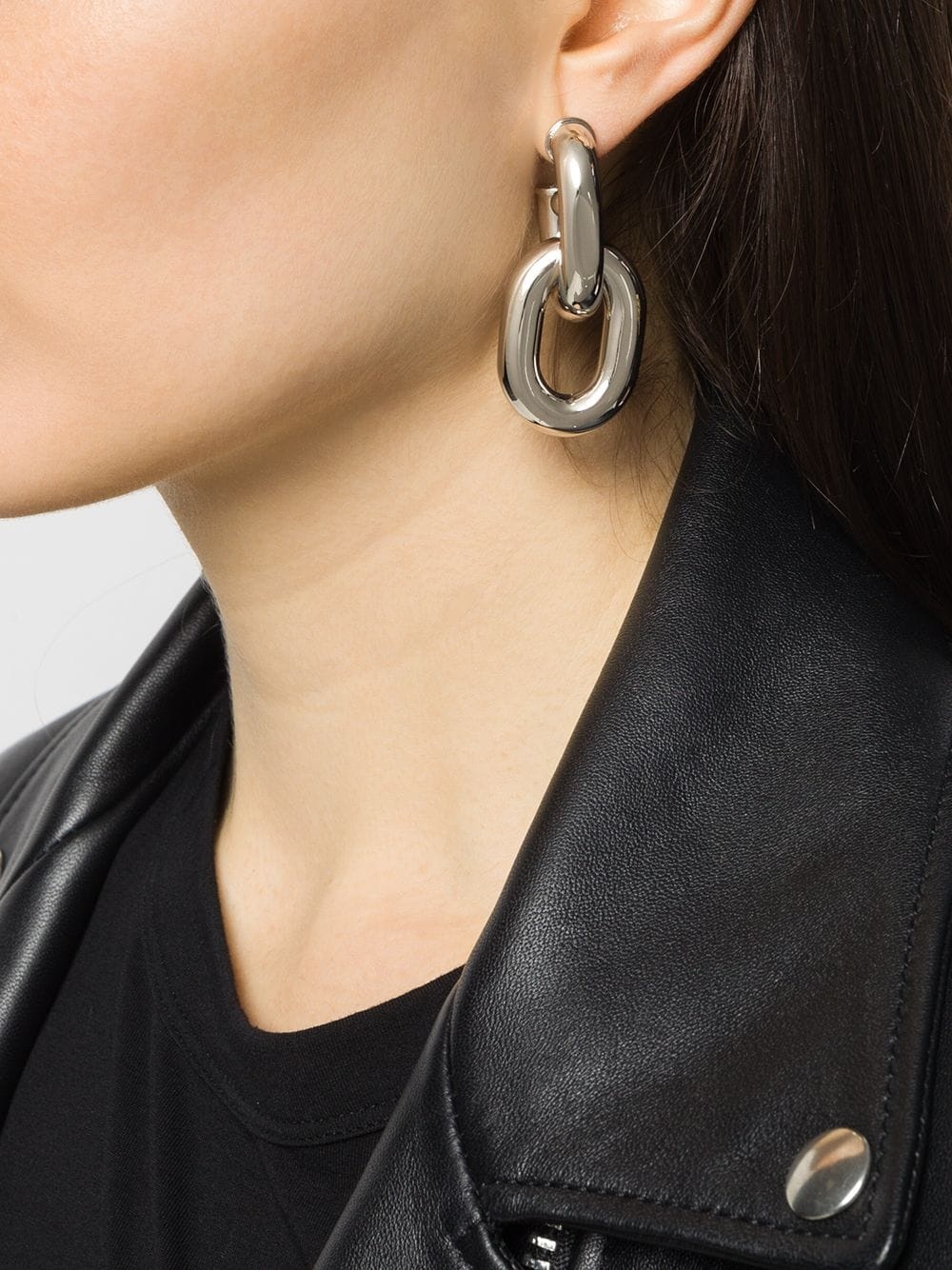 chunky drop-chain earrings - 2