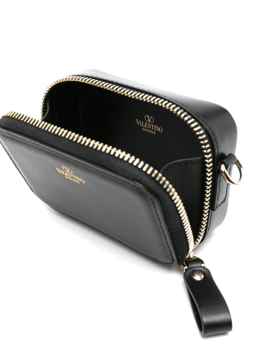 Rockstud leather crossbody wallet - 3