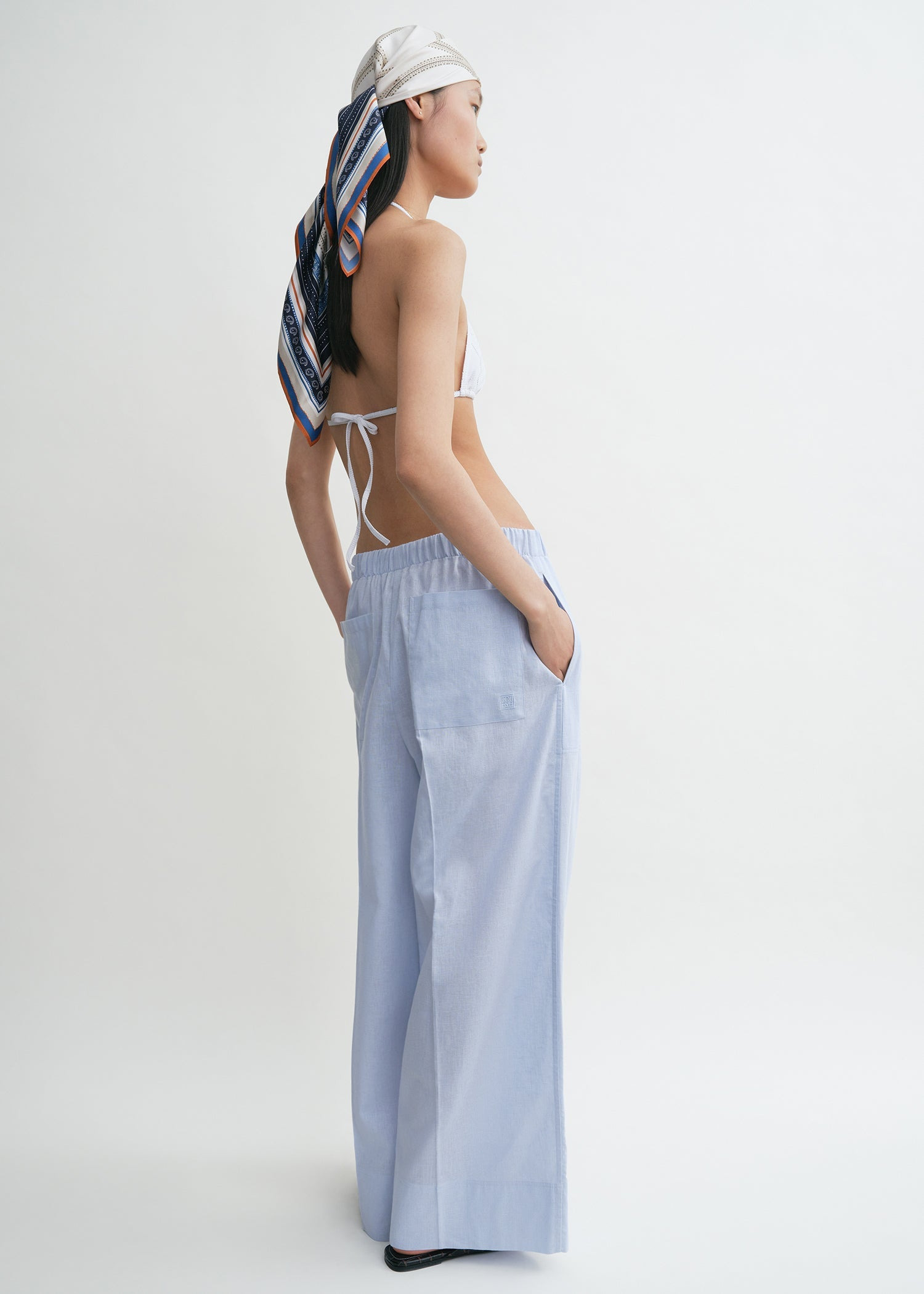 Wide summer trousers sky - 3