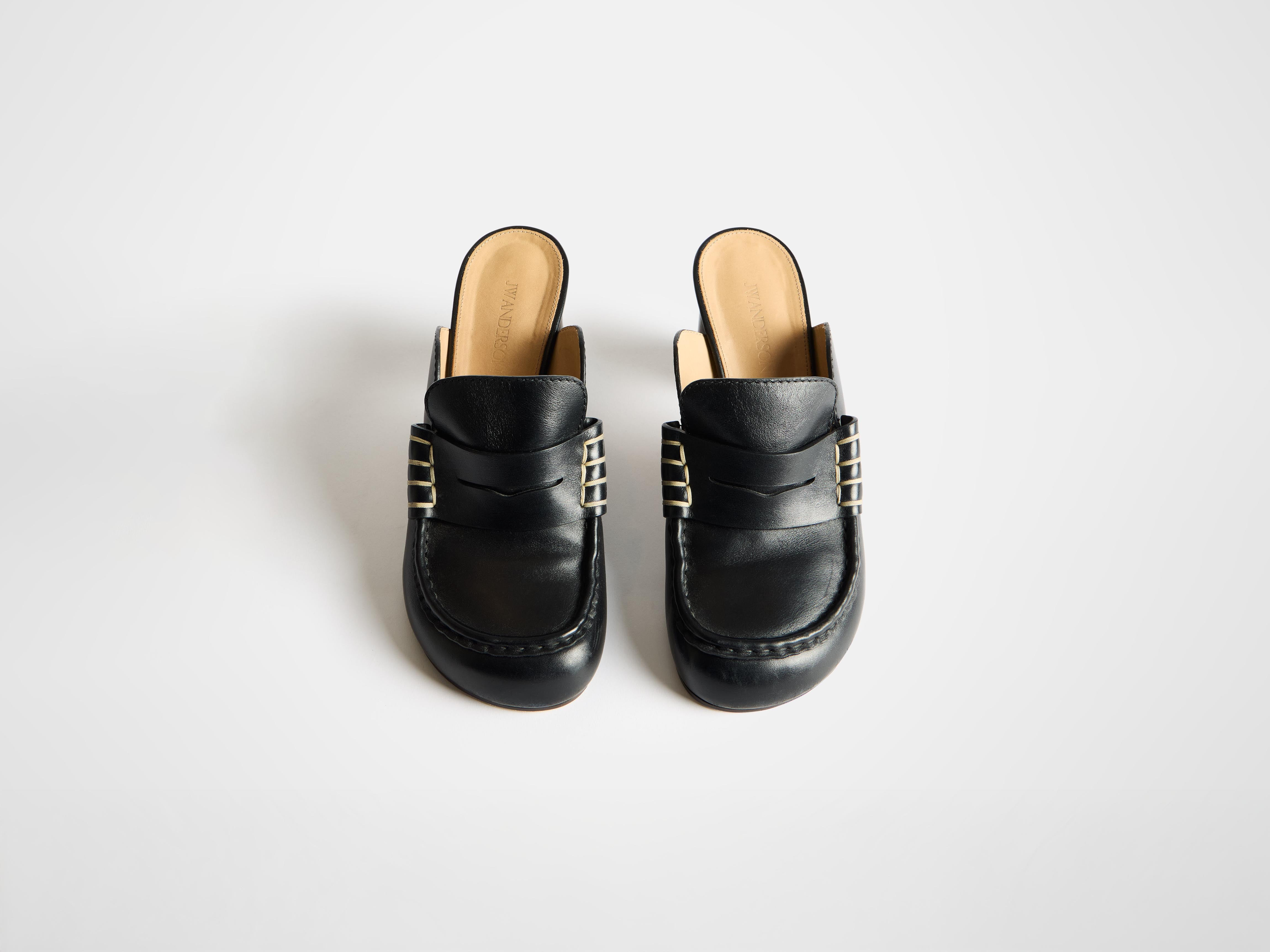 WOMENS LOAFER MULE SANDAL IN BLACK - 4